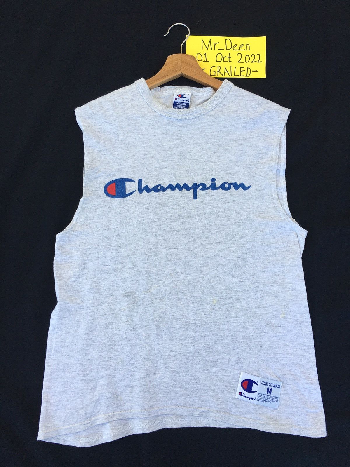 Champion Rare Vintage Champions Spellout Sleeveless Size US M / EU 48-50 / 2 - 2 Thumbnail