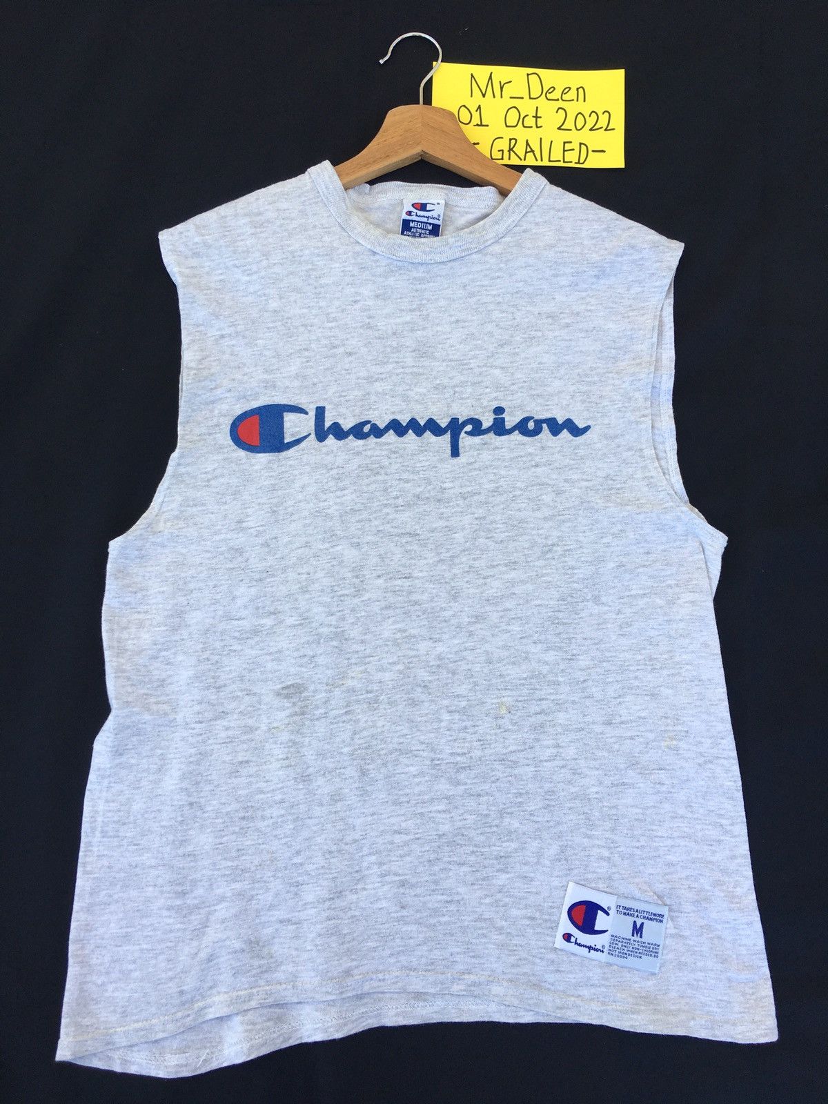 Champion Rare Vintage Champions Spellout Sleeveless Size US M / EU 48-50 / 2 - 5 Thumbnail
