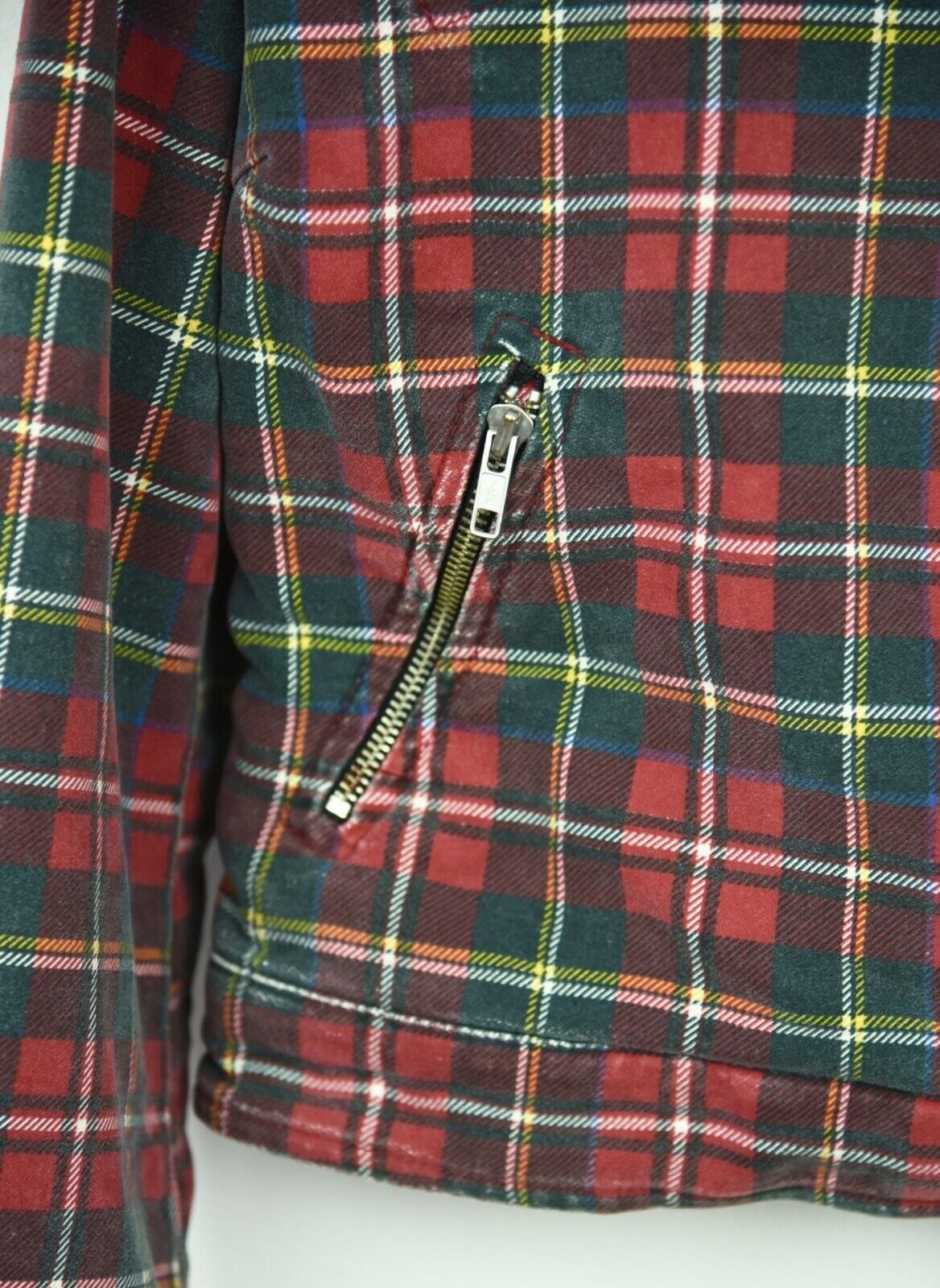 Other KILLAH Vtg Plaid Jacket Cotton Zip Up Blazer Coat Tartan Top Size S / US 4 / IT 40 - 3 Thumbnail