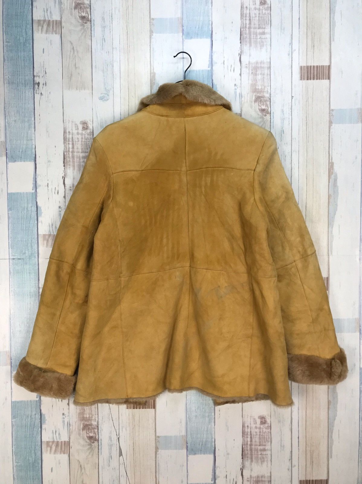 Genuine Leather × Vintage 💥RARE 💥Vintage Lamb Fur Skin Genuine Leather Jacket Size US M / EU 48-50 / 2 - 2 Thumbnail