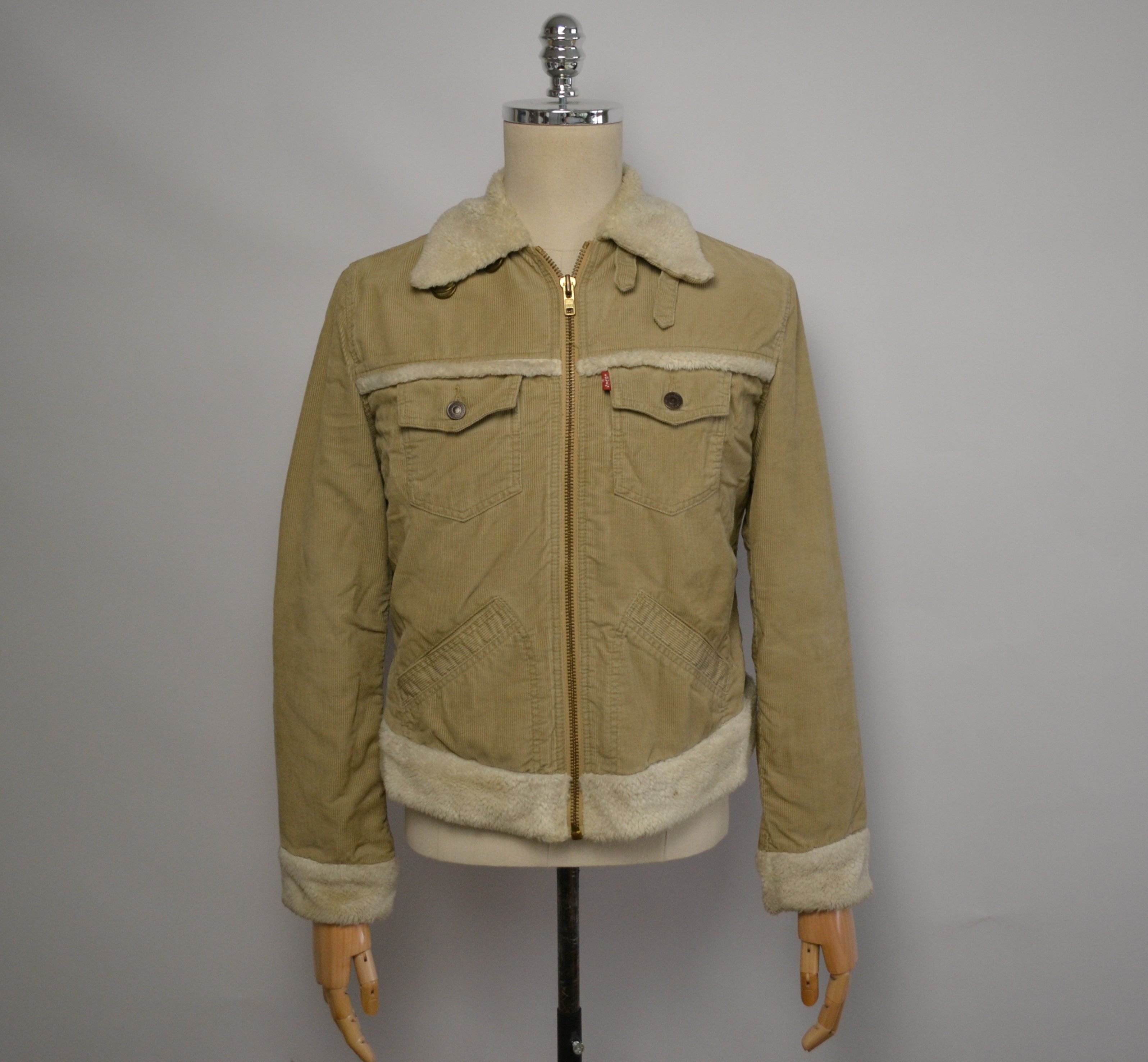Levi's Women's LEVI'S Sherpa Jacket Size M Size US M / EU 48-50 / 2 - 2 Thumbnail