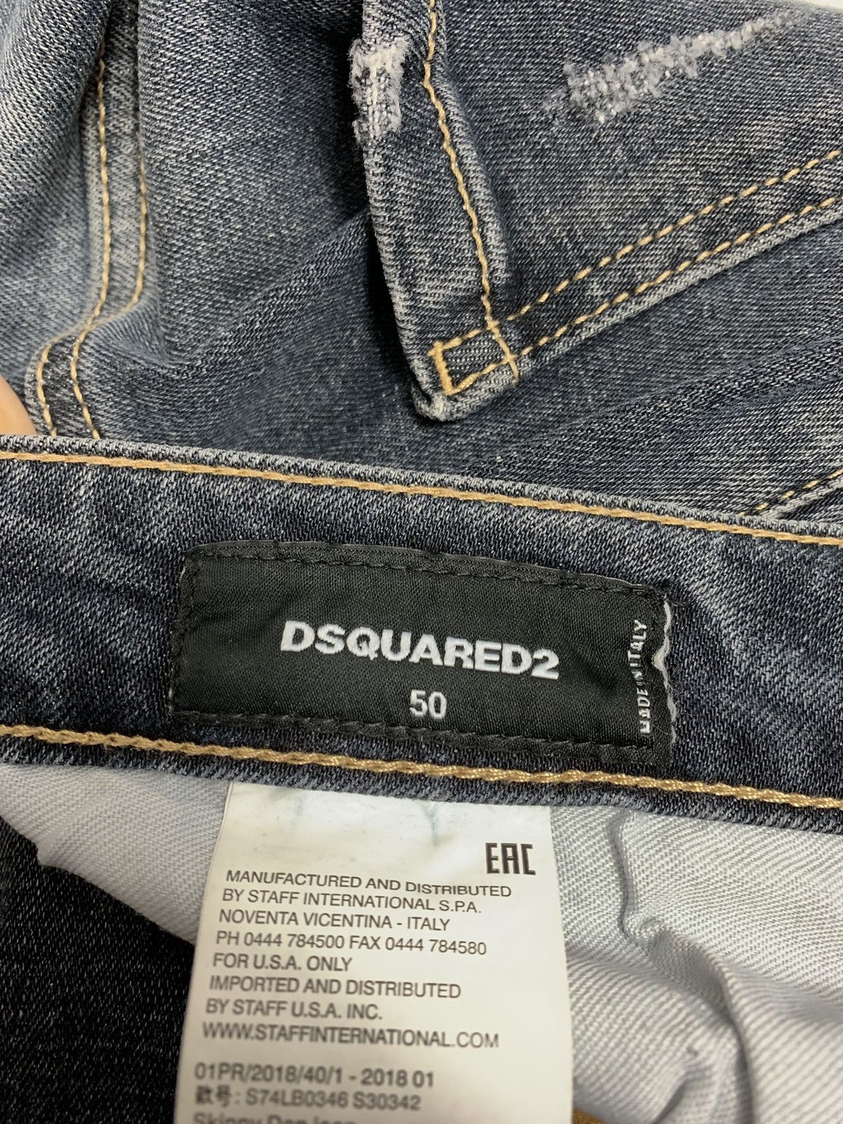 Dsquared2 Dsquared2 Denim pants jeans made in Italy Distressed Size US 31 - 17 Thumbnail