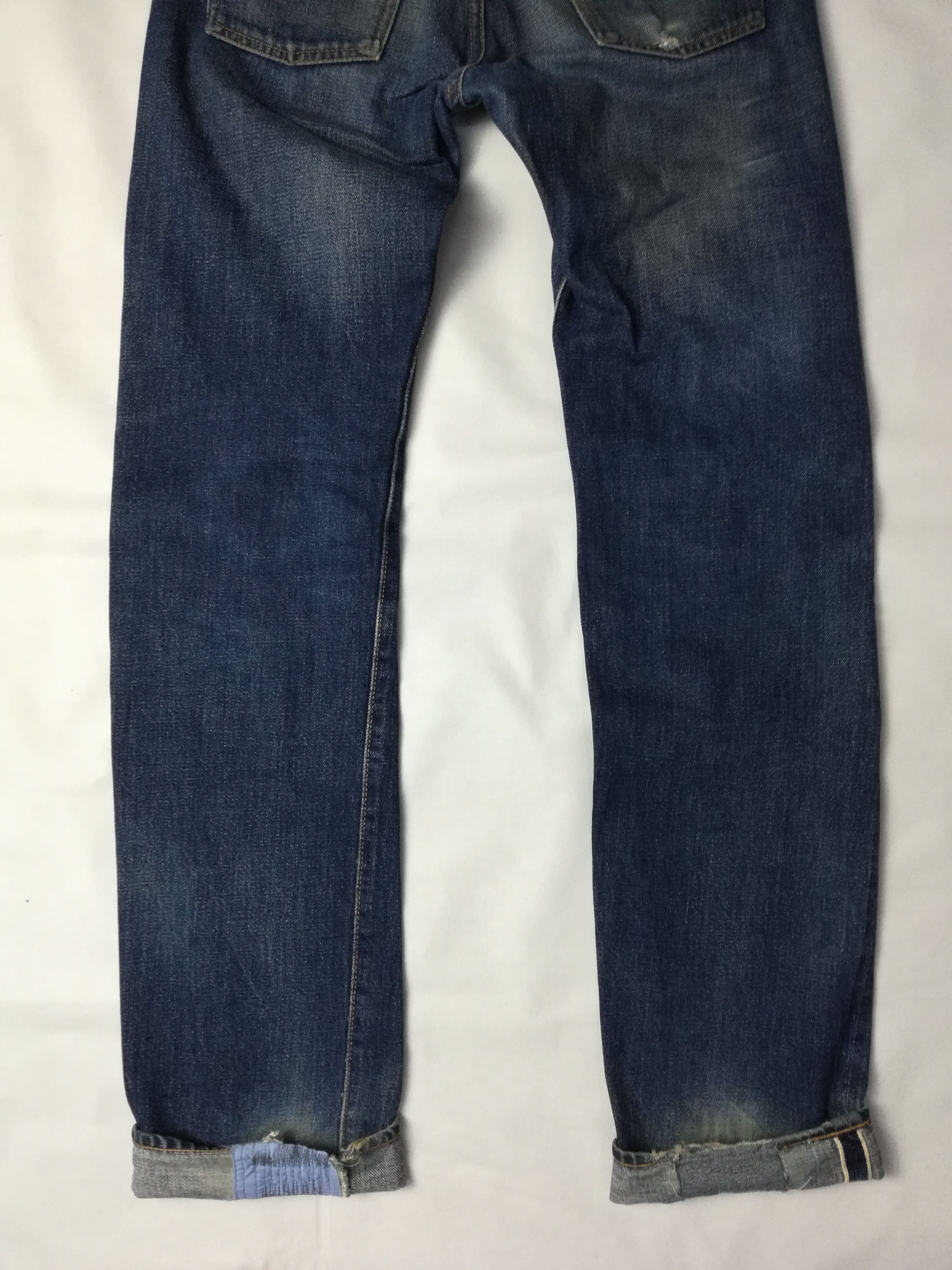 Denime Custom Denime Selvedge Jeans with Sashiko Patchwork Size US 29 - 9 Thumbnail