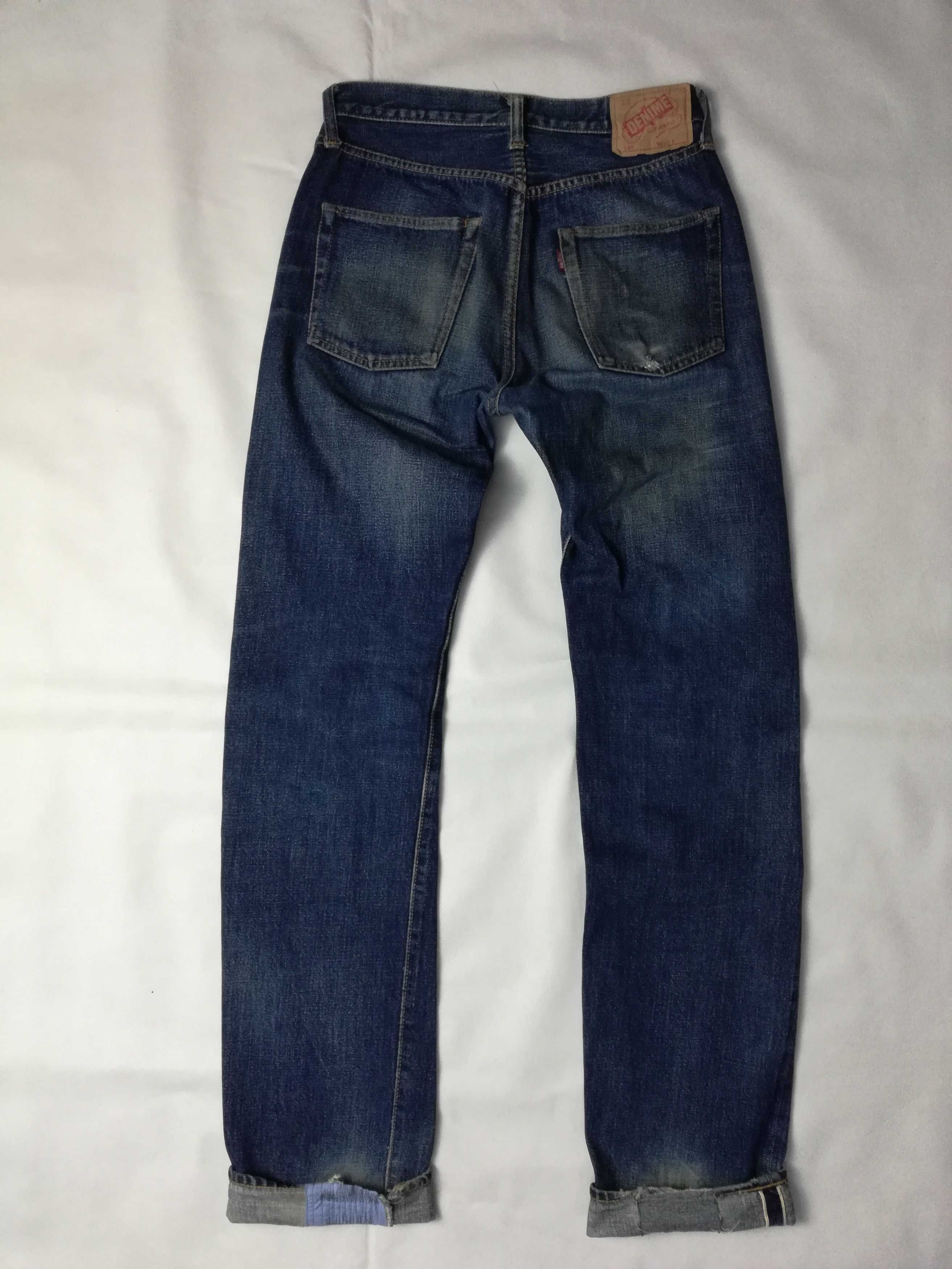 Denime Custom Denime Selvedge Jeans with Sashiko Patchwork Size US 29 - 6 Thumbnail