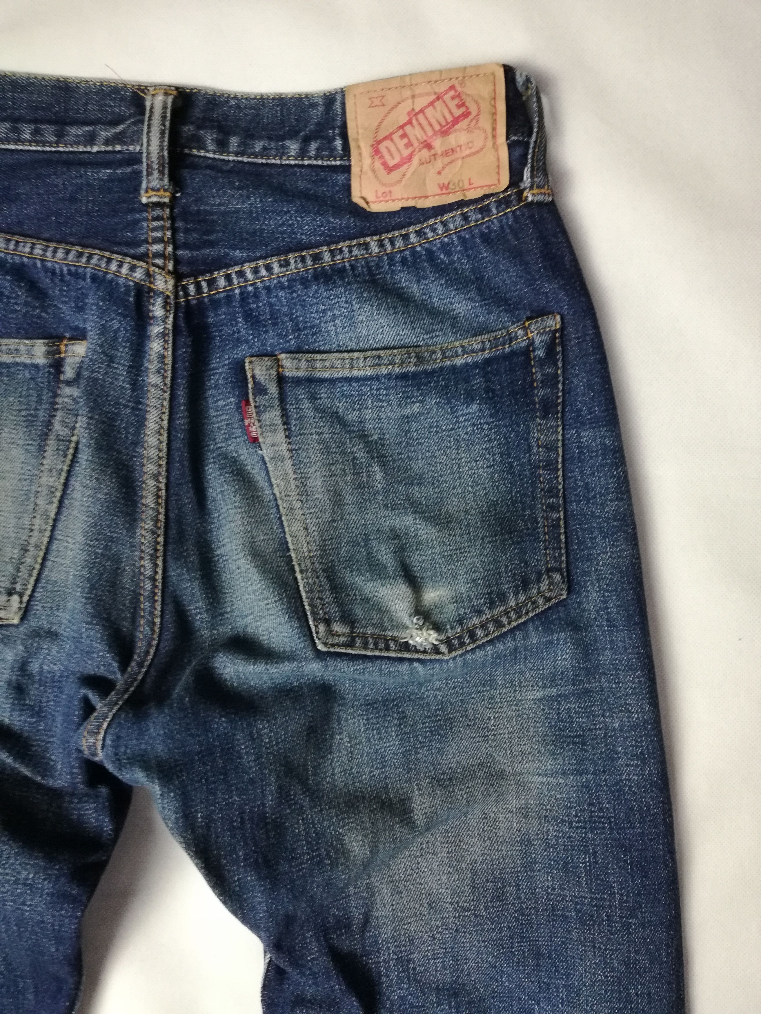 Denime Custom Denime Selvedge Jeans with Sashiko Patchwork Size US 29 - 8 Thumbnail