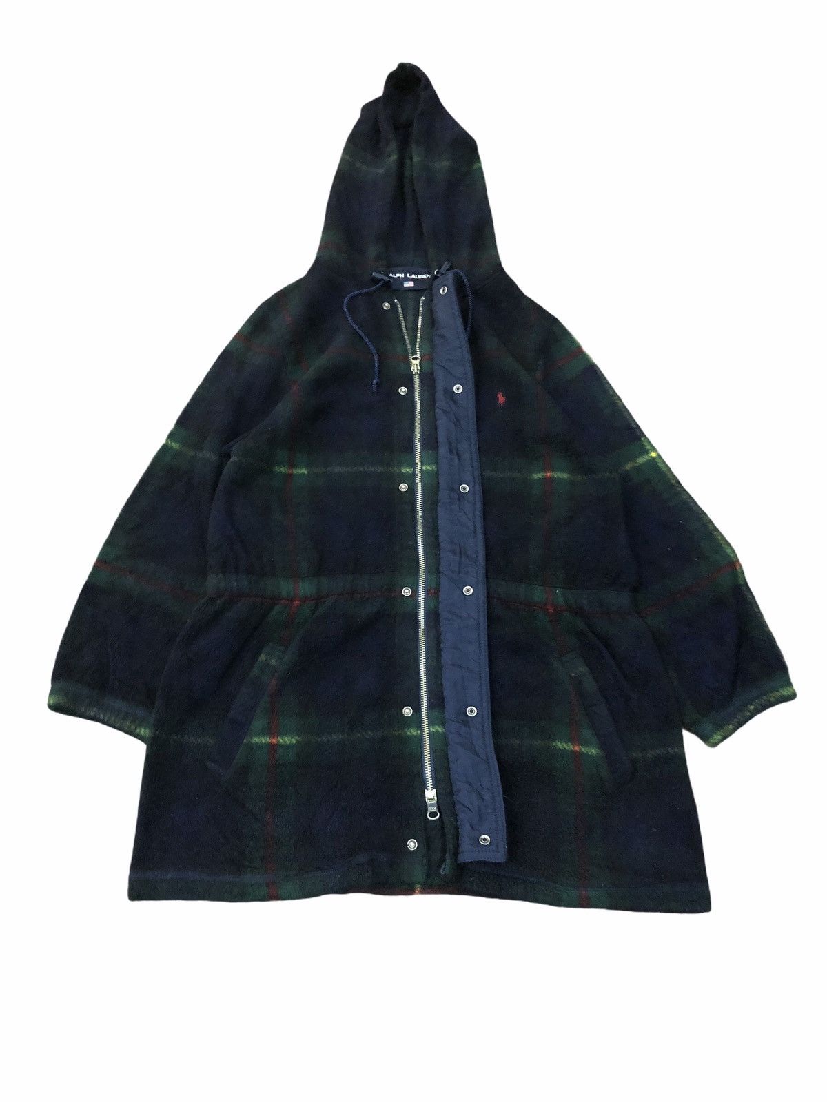 Polartec × Polo Ralph Lauren Polo Sport Ralph Lauren Green Tartan Button Hoodie Jacket Size US M / EU 48-50 / 2 - 3 Thumbnail
