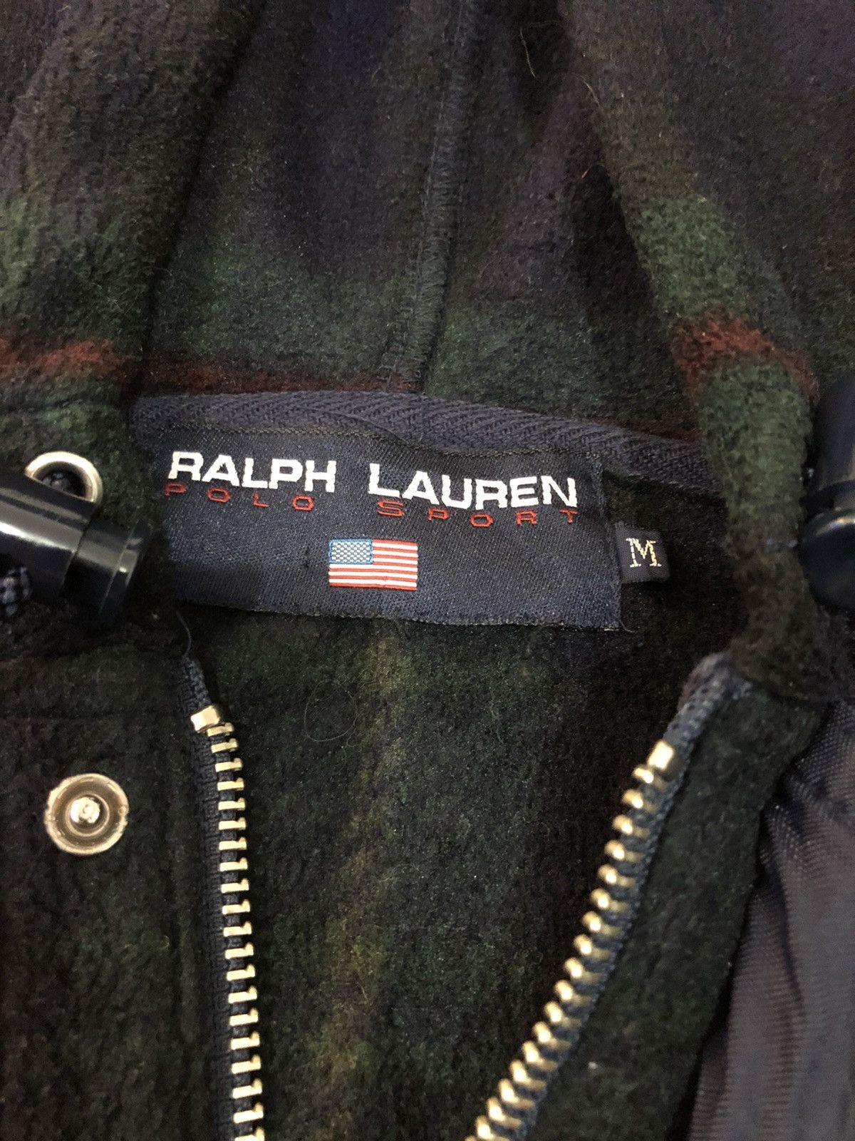 Polartec × Polo Ralph Lauren Polo Sport Ralph Lauren Green Tartan Button Hoodie Jacket Size US M / EU 48-50 / 2 - 4 Thumbnail