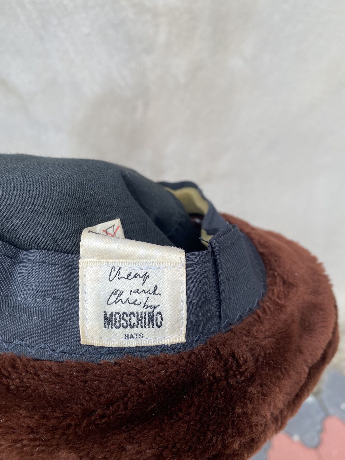 Moschino Authentic Velvet Bucket Hat By Moschino Size ONE SIZE - 6 Thumbnail