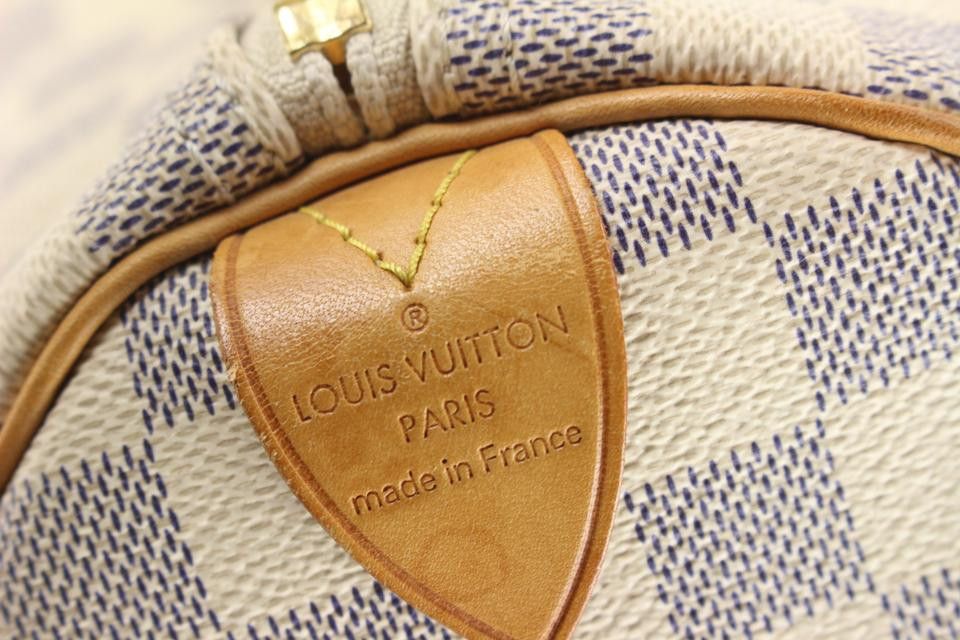 Louis Vuitton Damier Azur Keepall 50 Duffle Bag 38lk824s