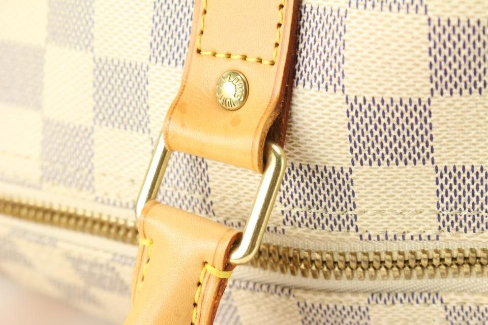 Louis Vuitton Damier Azur Keepall 50 Duffle Bag 38lk824s