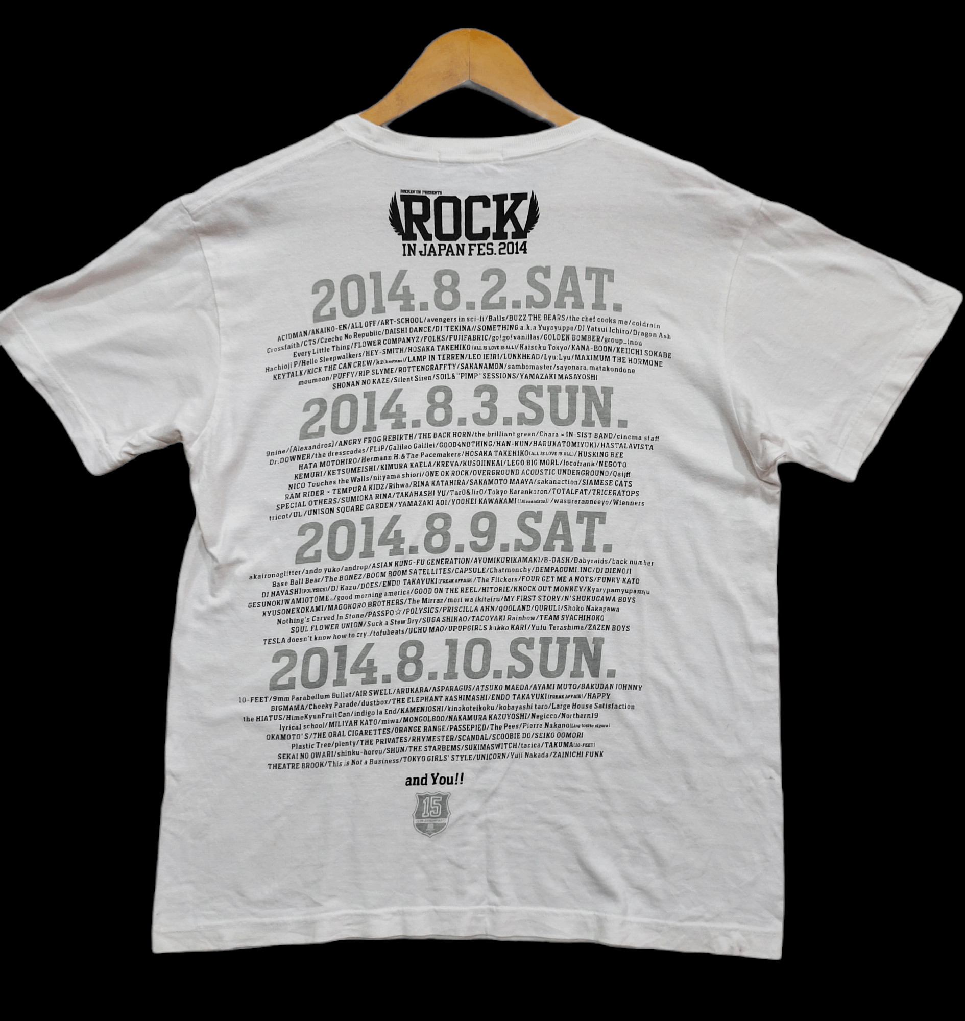 Band Tees × Japanese Brand 15th Anniversary Rock'in JAPAN fes. 2014 tshirt Size US M / EU 48-50 / 2 - 5 Thumbnail