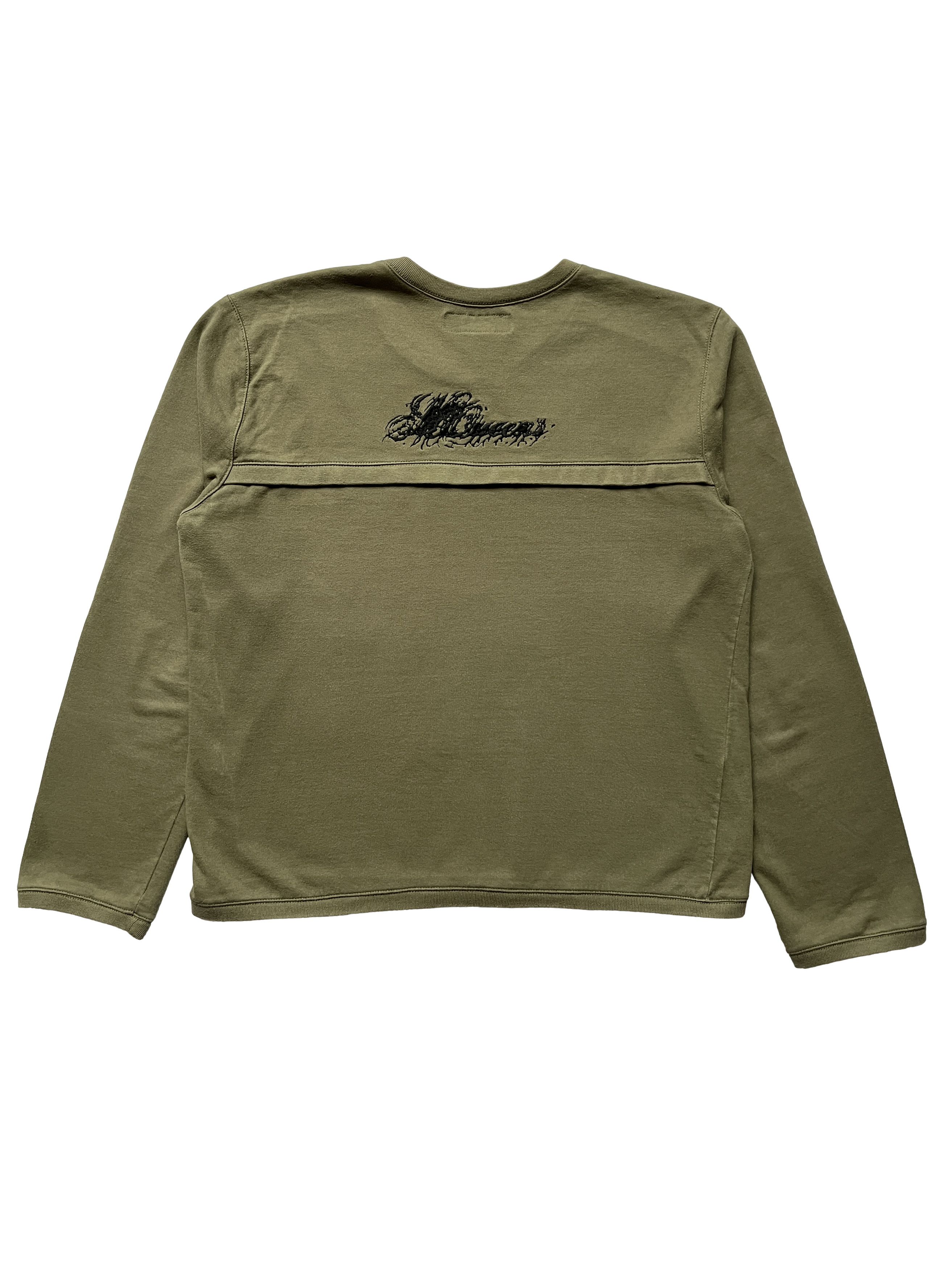 Alexander McQueen 1998 Alexander McQueen Khaki Crewneck Size L / US 10 / IT 46 - 3 Thumbnail