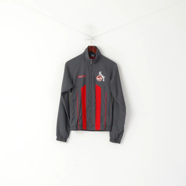 Reebok Reebok Men XS Jacket Gray 1. FC Köln Football 7012 Size US XS / EU 42 / 0 - 2 Thumbnail