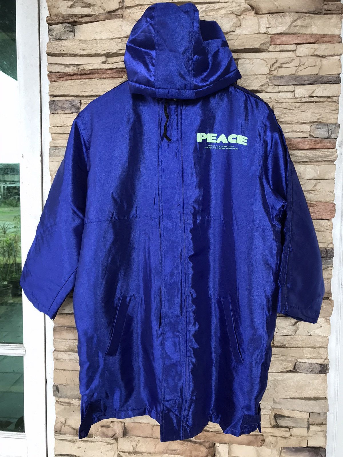 Vintage Snow Blossom Peace Windbreaker Long Coat Jacket Hoodies Size US L / EU 52-54 / 3 - 1 Thumbnail