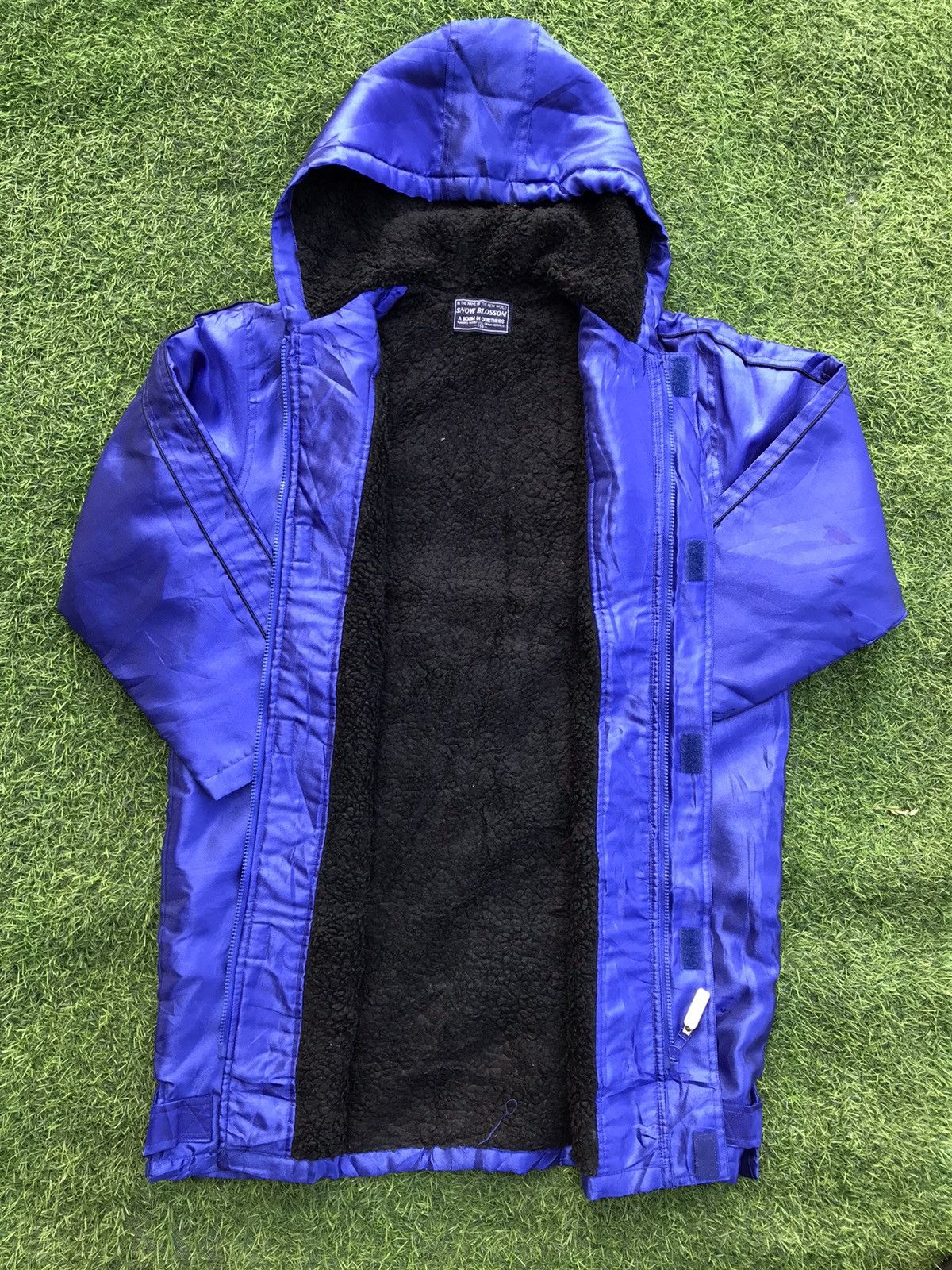 Vintage Snow Blossom Peace Windbreaker Long Coat Jacket Hoodies Size US L / EU 52-54 / 3 - 8 Thumbnail