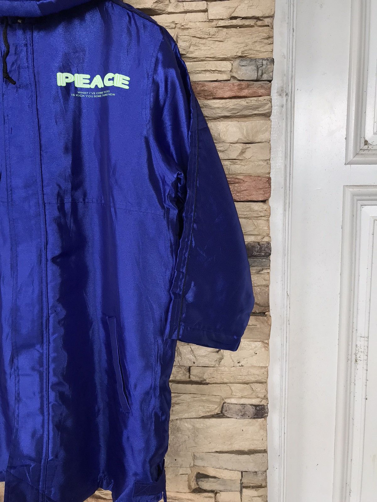 Vintage Snow Blossom Peace Windbreaker Long Coat Jacket Hoodies Size US L / EU 52-54 / 3 - 2 Thumbnail
