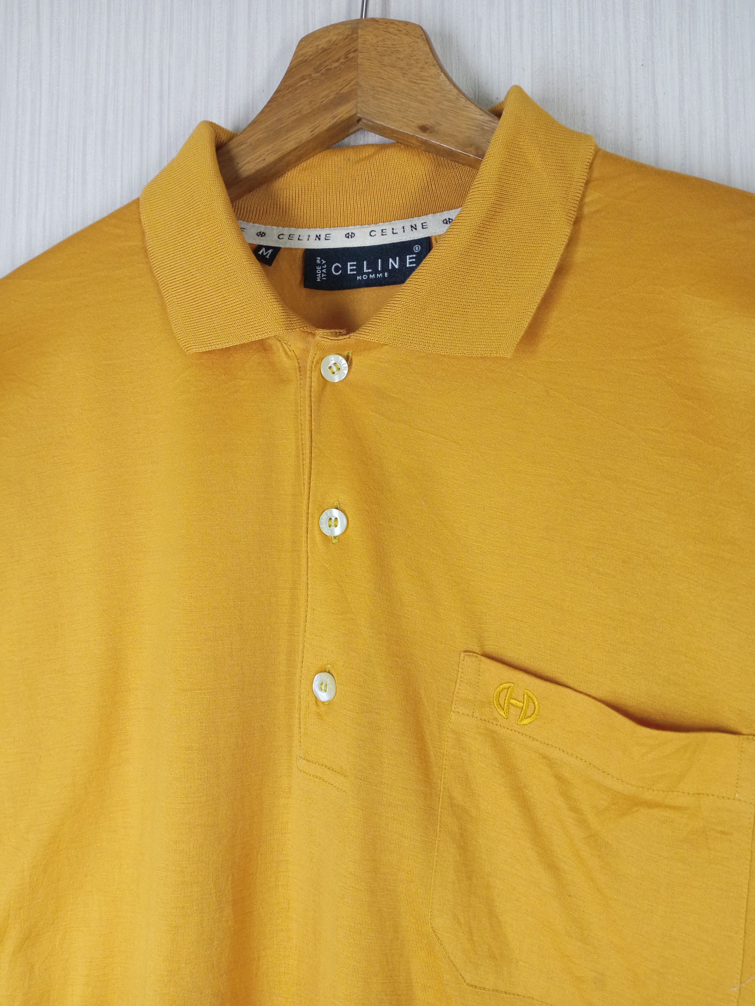 Celine Vintage Celine Homme Polo Shirt Size US M / EU 48-50 / 2 - 1 Thumbnail