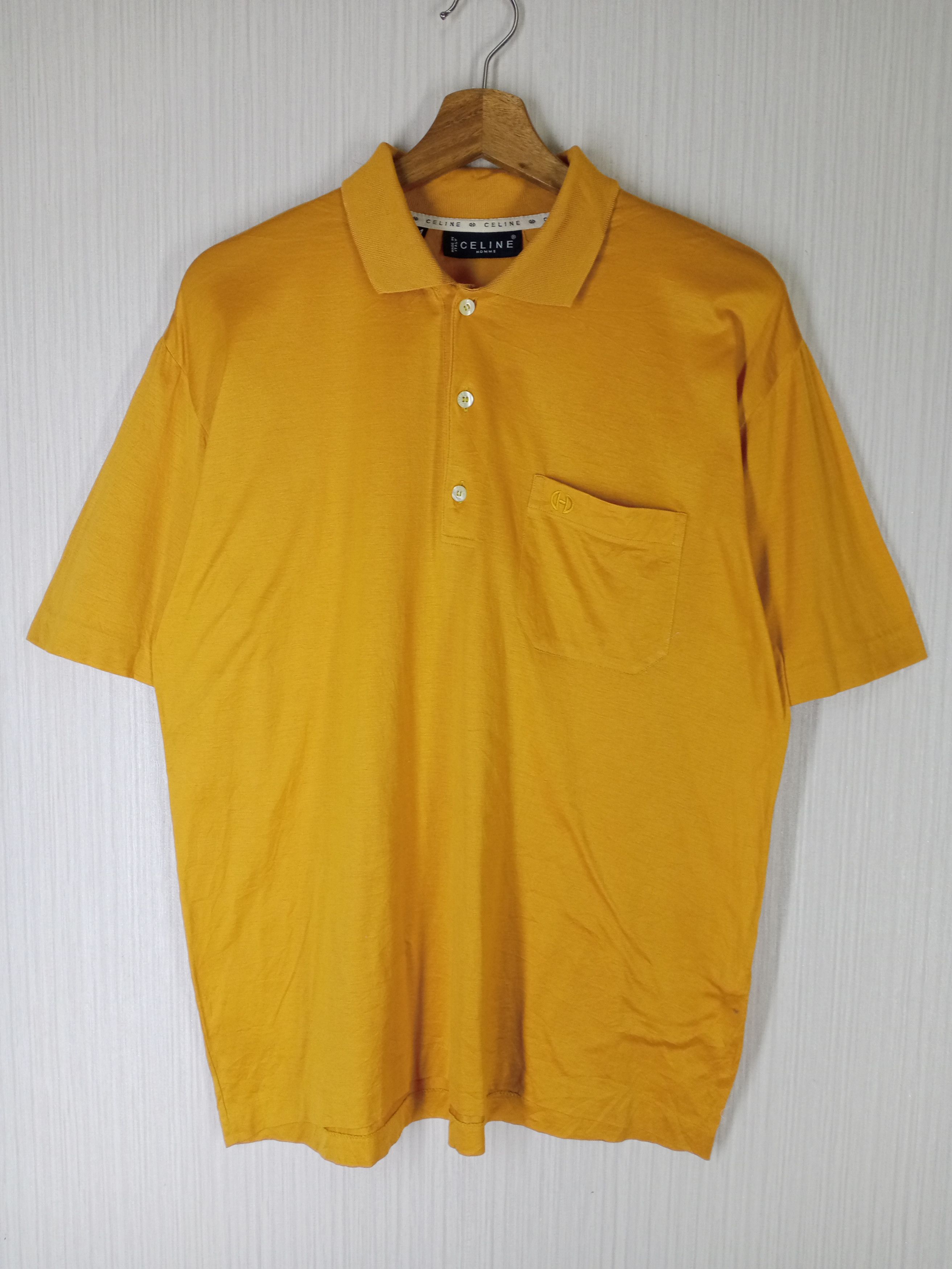 Celine Vintage Celine Homme Polo Shirt Size US M / EU 48-50 / 2 - 2 Thumbnail