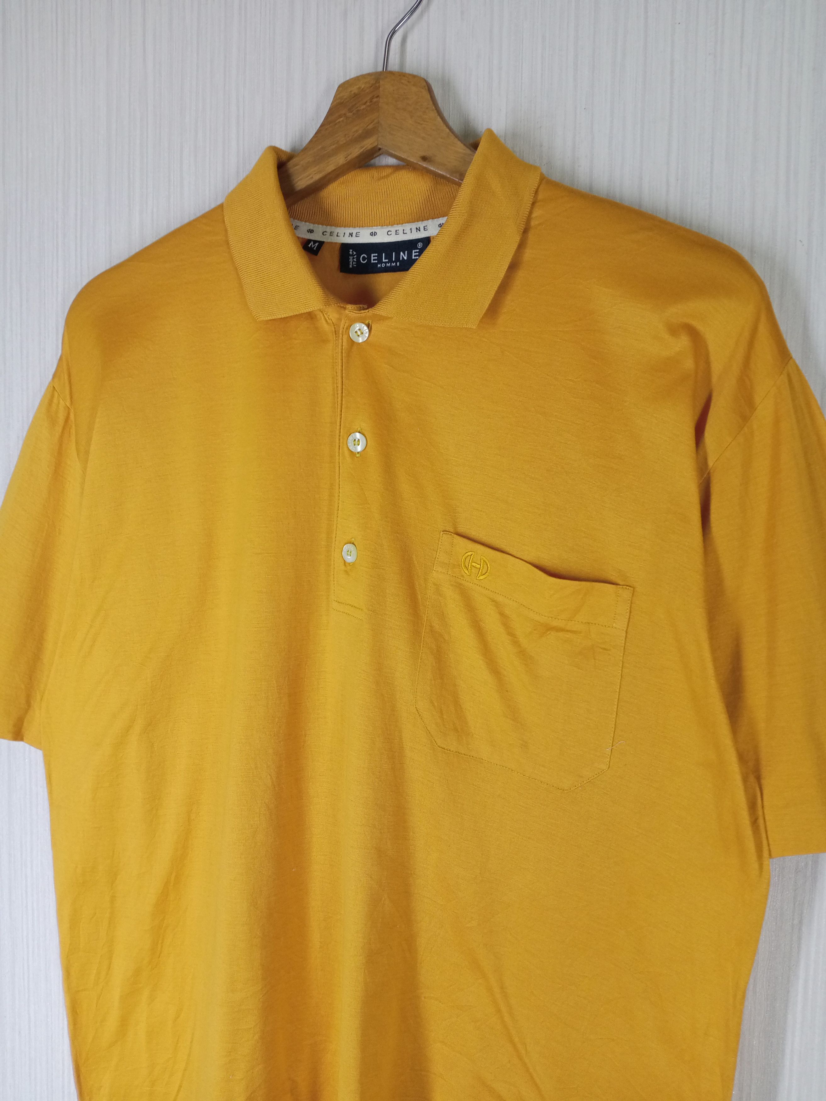 Celine Vintage Celine Homme Polo Shirt Size US M / EU 48-50 / 2 - 4 Thumbnail