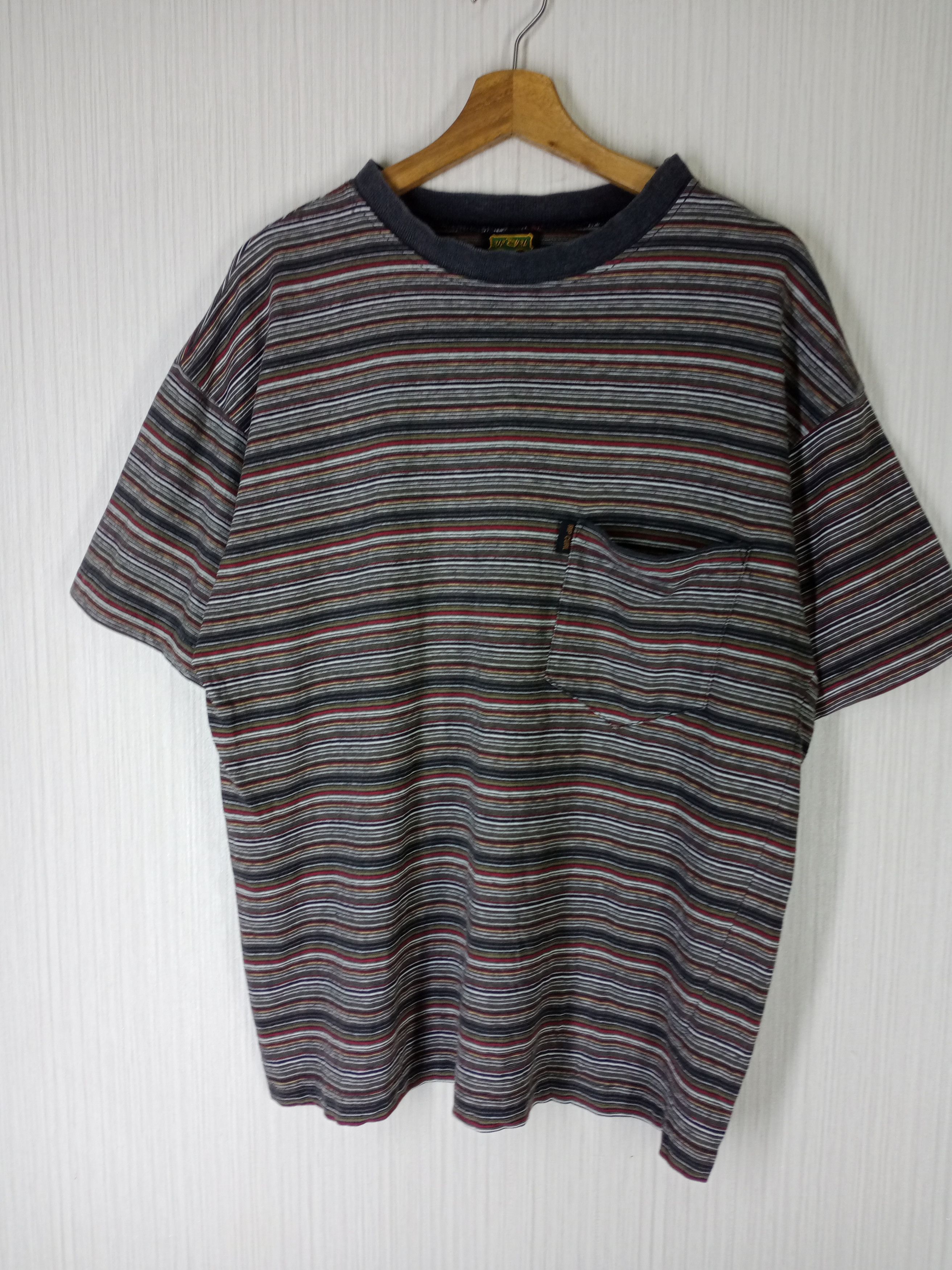 Ripcurl Rare Vintage 90s Ripcurl Striped Tshirt Size US L / EU 52-54 / 3 - 1 Thumbnail