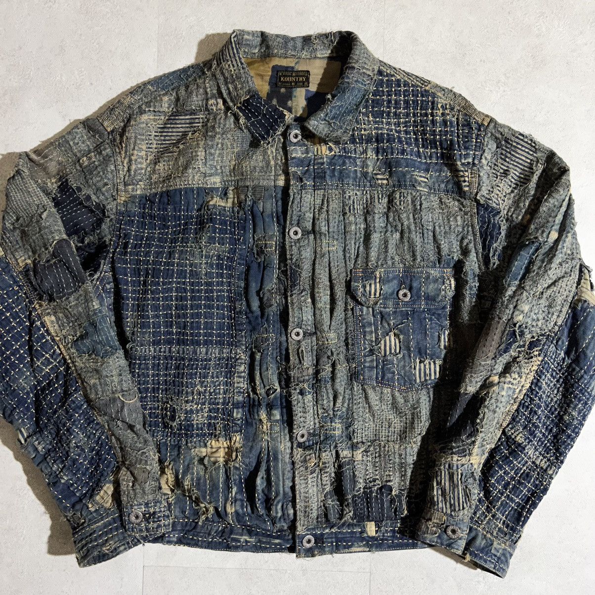 Kapital Kapital Kountry BORO SPRING 1ST Denim Jacket | Grailed