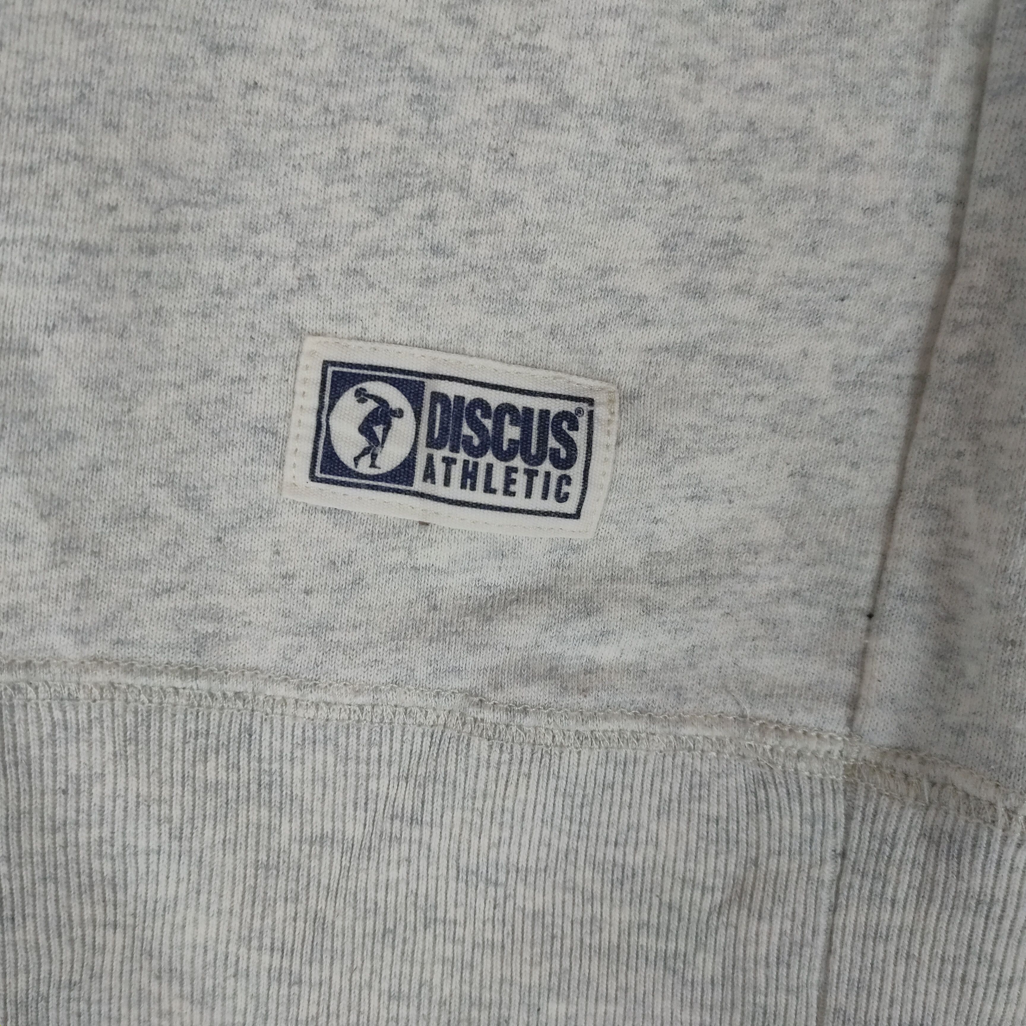 Vintage VINTAGE !! DISCUS ATHLETIC ARMY Spellout Msize Sweatshirt Size US M / EU 48-50 / 2 - 2 Thumbnail