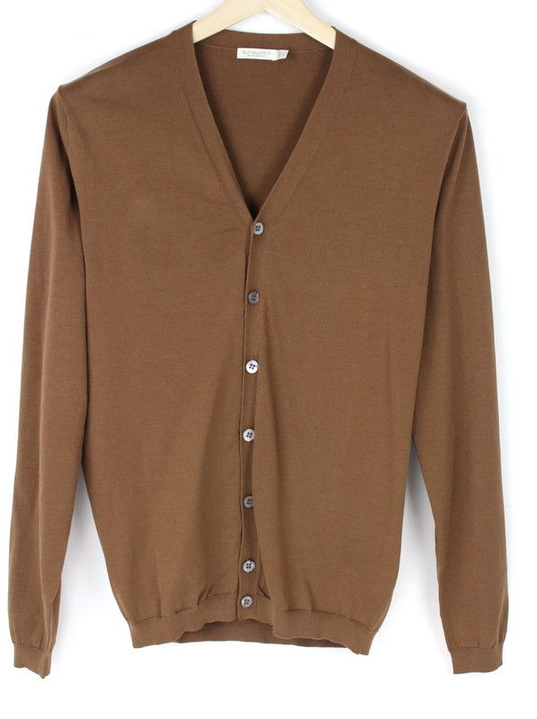 Suitsupply LARGE Long Sleeve Button-Up Sweater V-Neck Jumper 33066 Size US L / EU 52-54 / 3 - 1 Thumbnail