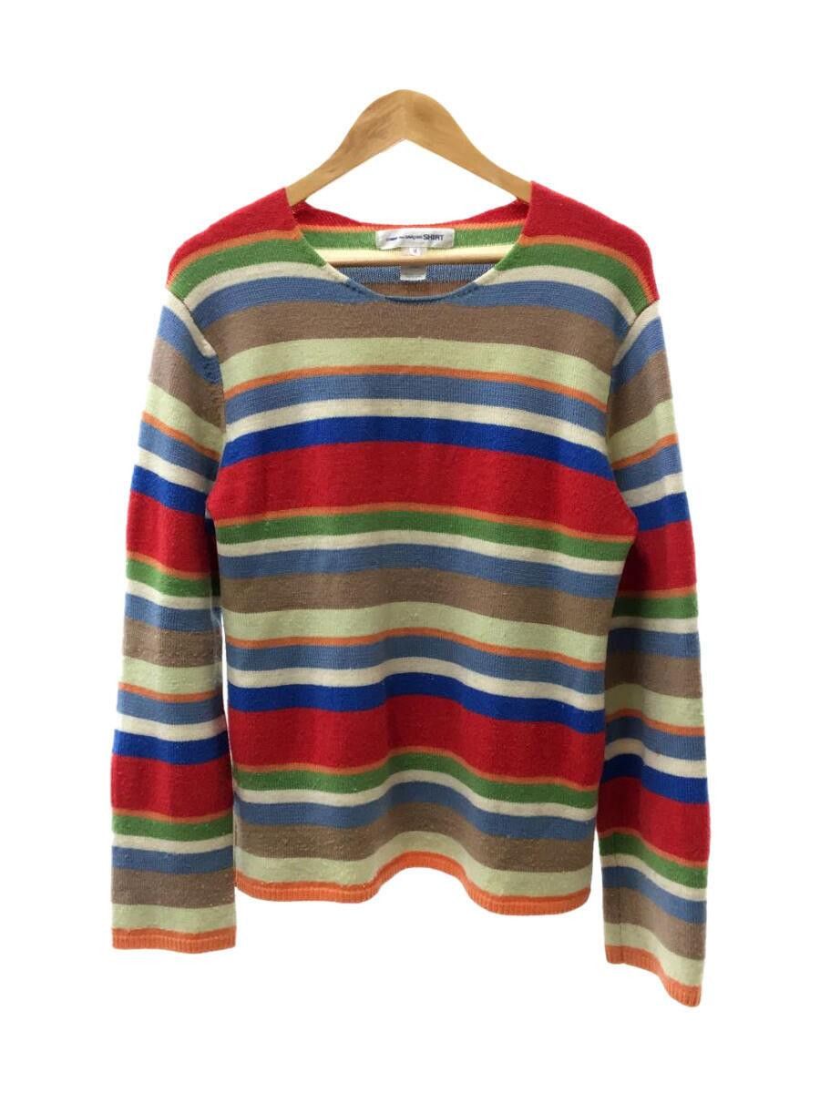 Comme des Garcons Multi-border stripe knitted sweater Size US M / EU 48-50 / 2 - 1 Thumbnail