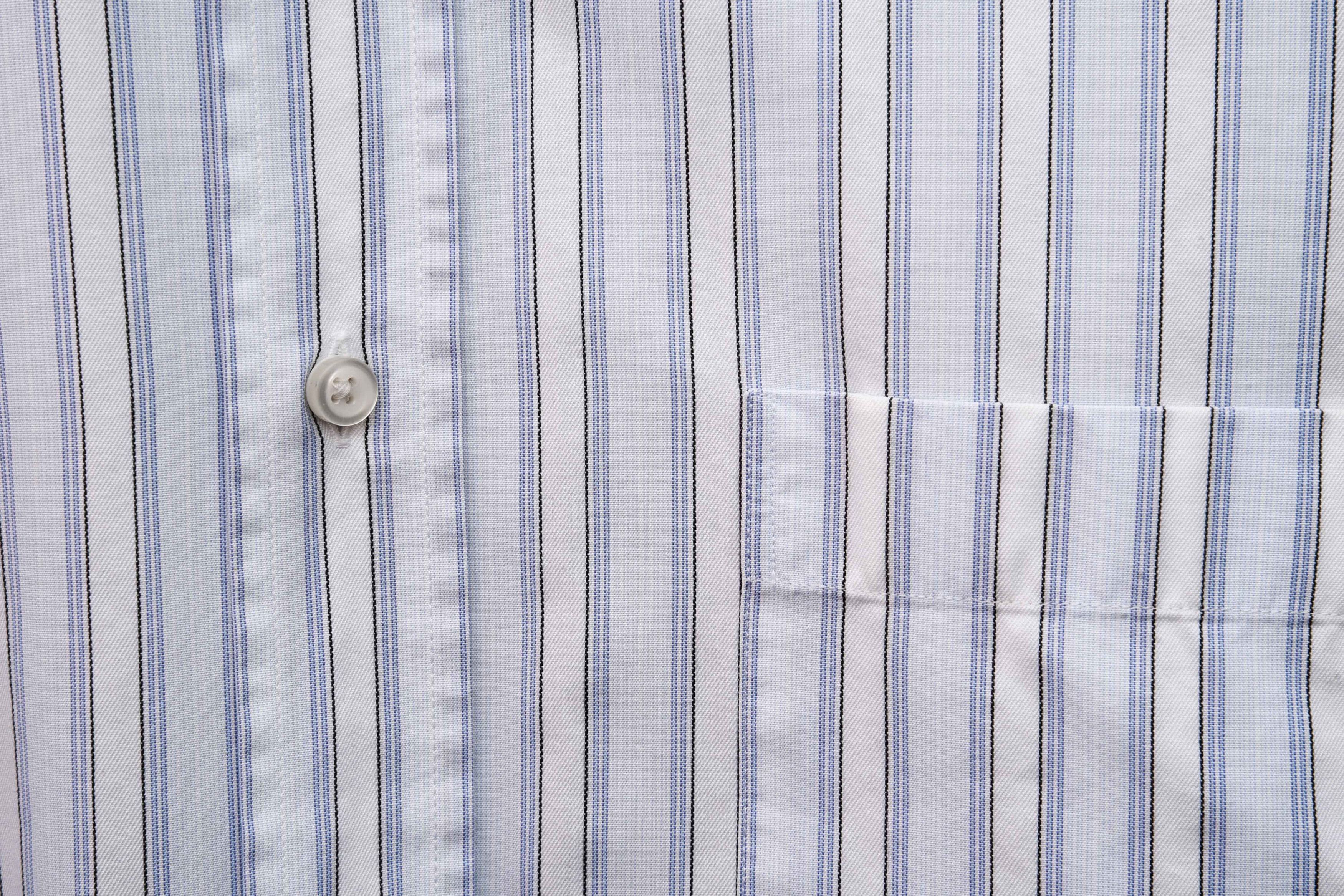 Hugo × Hugo Boss Two Ply 15 3/4'' Neck Size 40 cm Formal Shirt Pinstriped S M Size 42R - 3 Thumbnail