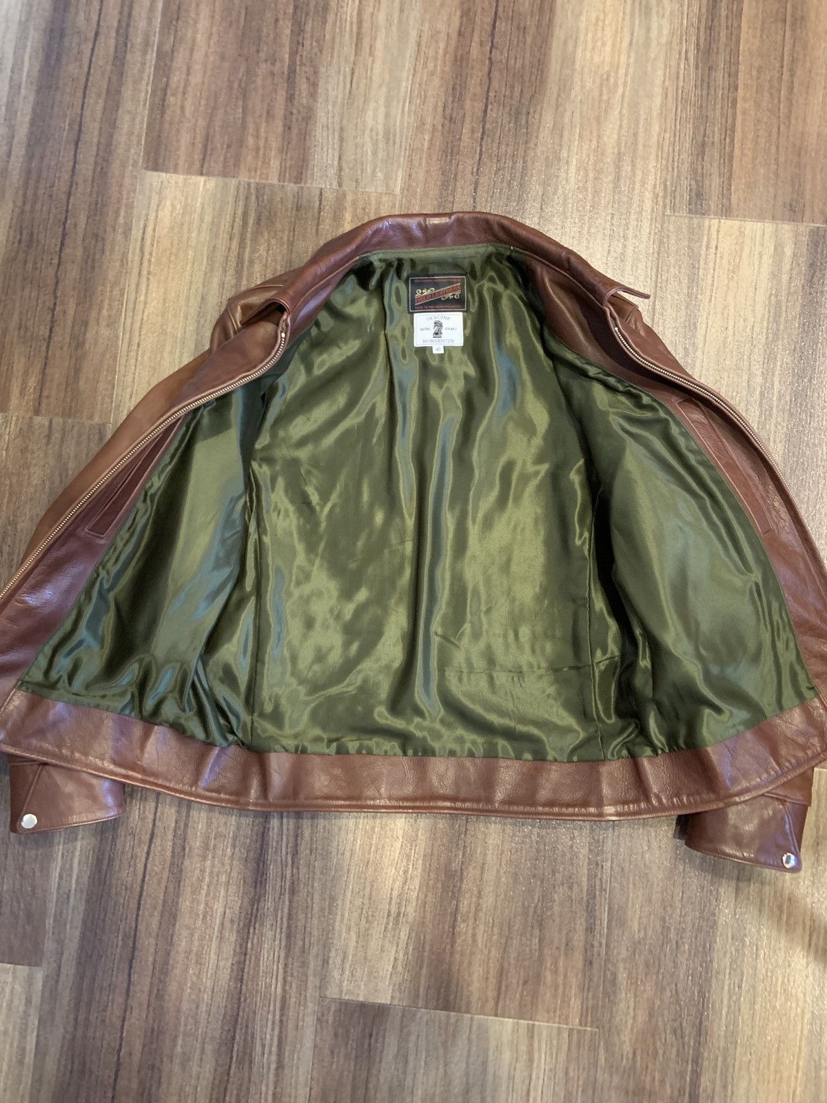 Custom Jacket Field Leathers Size 40 Horsehide Jacket Size US M / EU 48-50 / 2 - 5 Thumbnail
