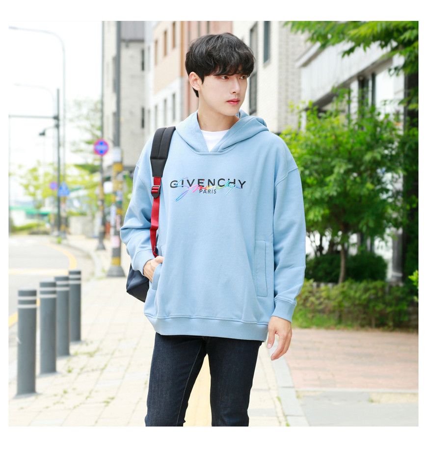 Givenchy Baby Blue Rainbow Signature Logo Hoodie Size US S / EU 44-46 / 1 - 2 Thumbnail