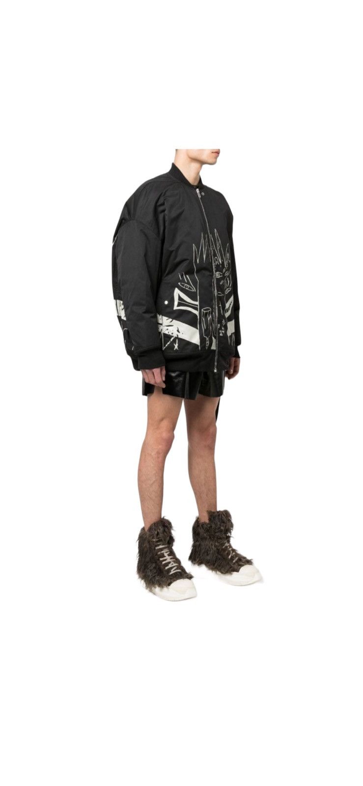 Rick Owens Rick Owens Jumbo Flight Printed Bomber Jacket