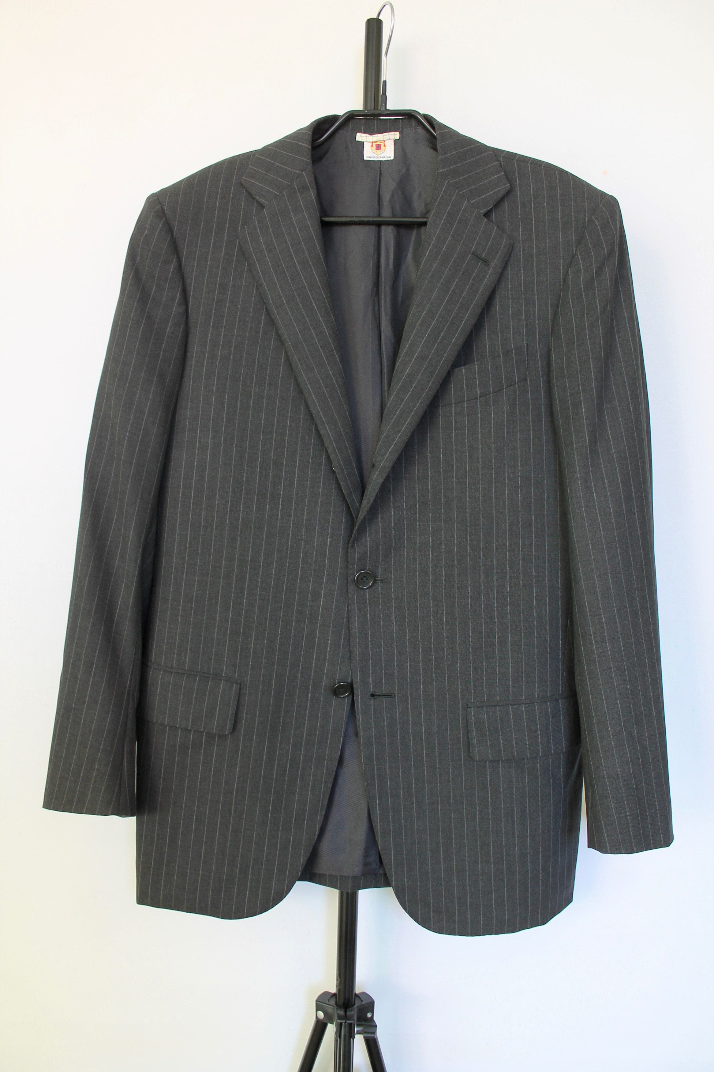 Luigi Borrelli Luigi Borelli Napoli Blazer B90 Striped Blazer 100% Wool Size 38R - 9 Thumbnail