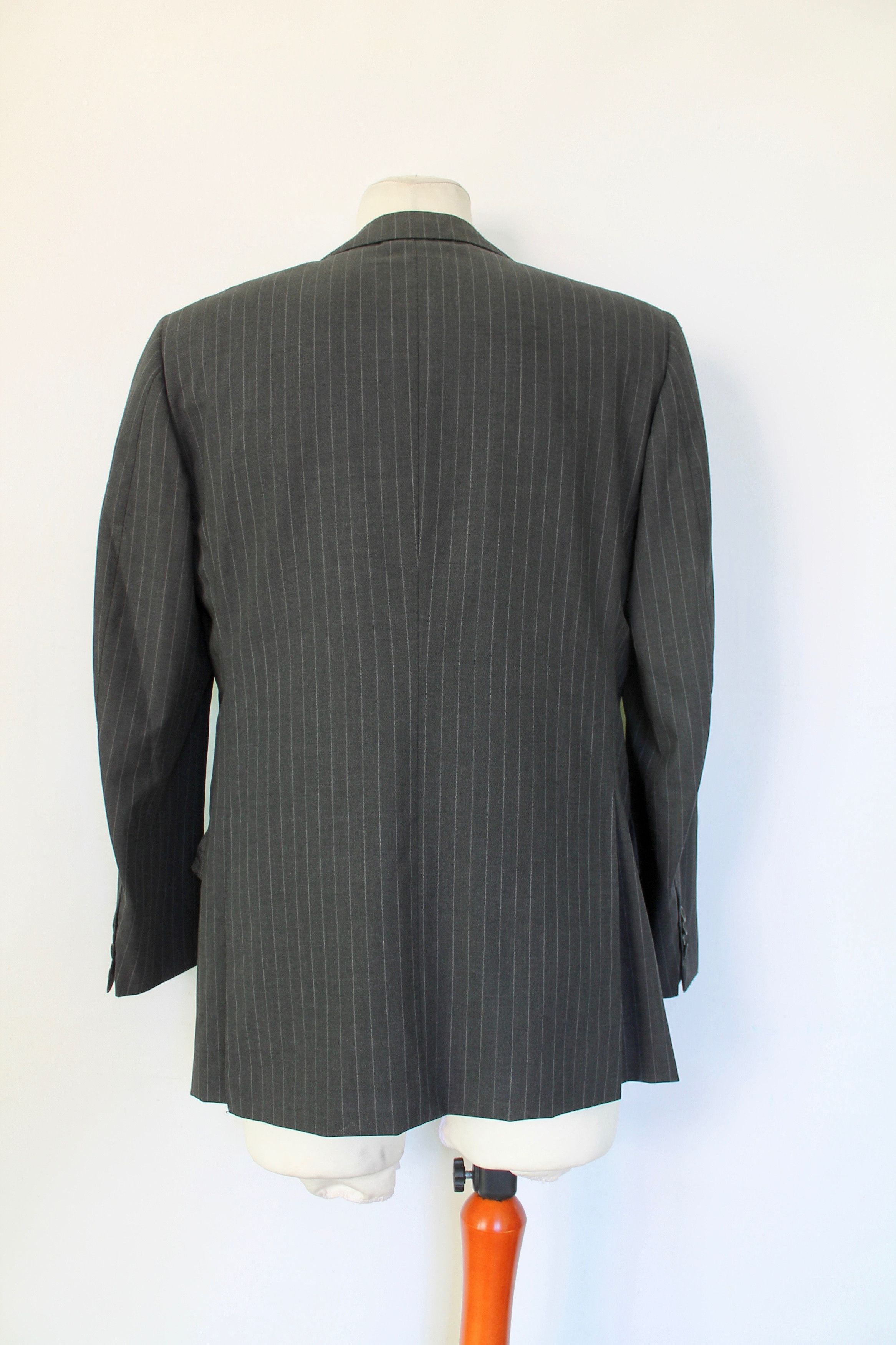 Luigi Borrelli Luigi Borelli Napoli Blazer B90 Striped Blazer 100% Wool Size 38R - 2 Thumbnail