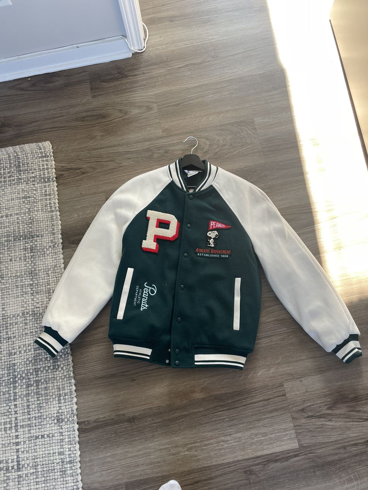 Zara SNOOPY PEANUTS™ PATCH BOMBER JACKET Grailed
