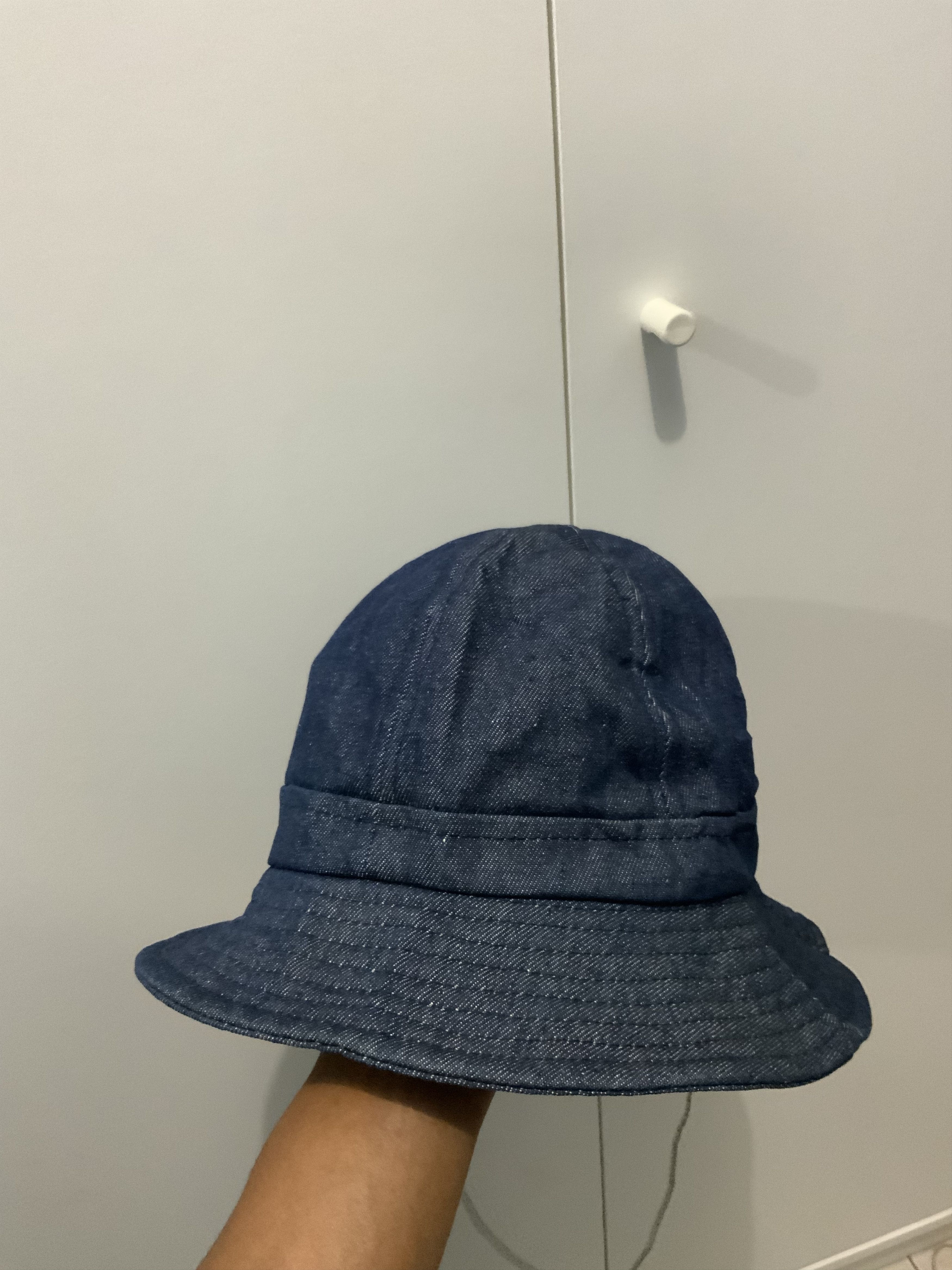 Japanese Brand Distressed Denim Jeans Bucket Hat Size ONE SIZE - 1 Thumbnail