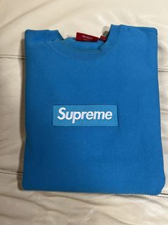 Supreme Box Logo Crewneck Blue