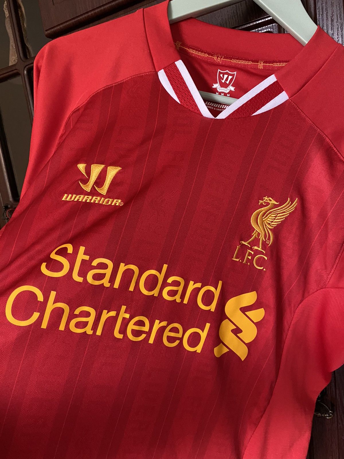 Warrior Liverpool 2013 2014 Soccer Jersey PSG Arsenal United Milan Size US M / EU 48-50 / 2 - 3 Thumbnail