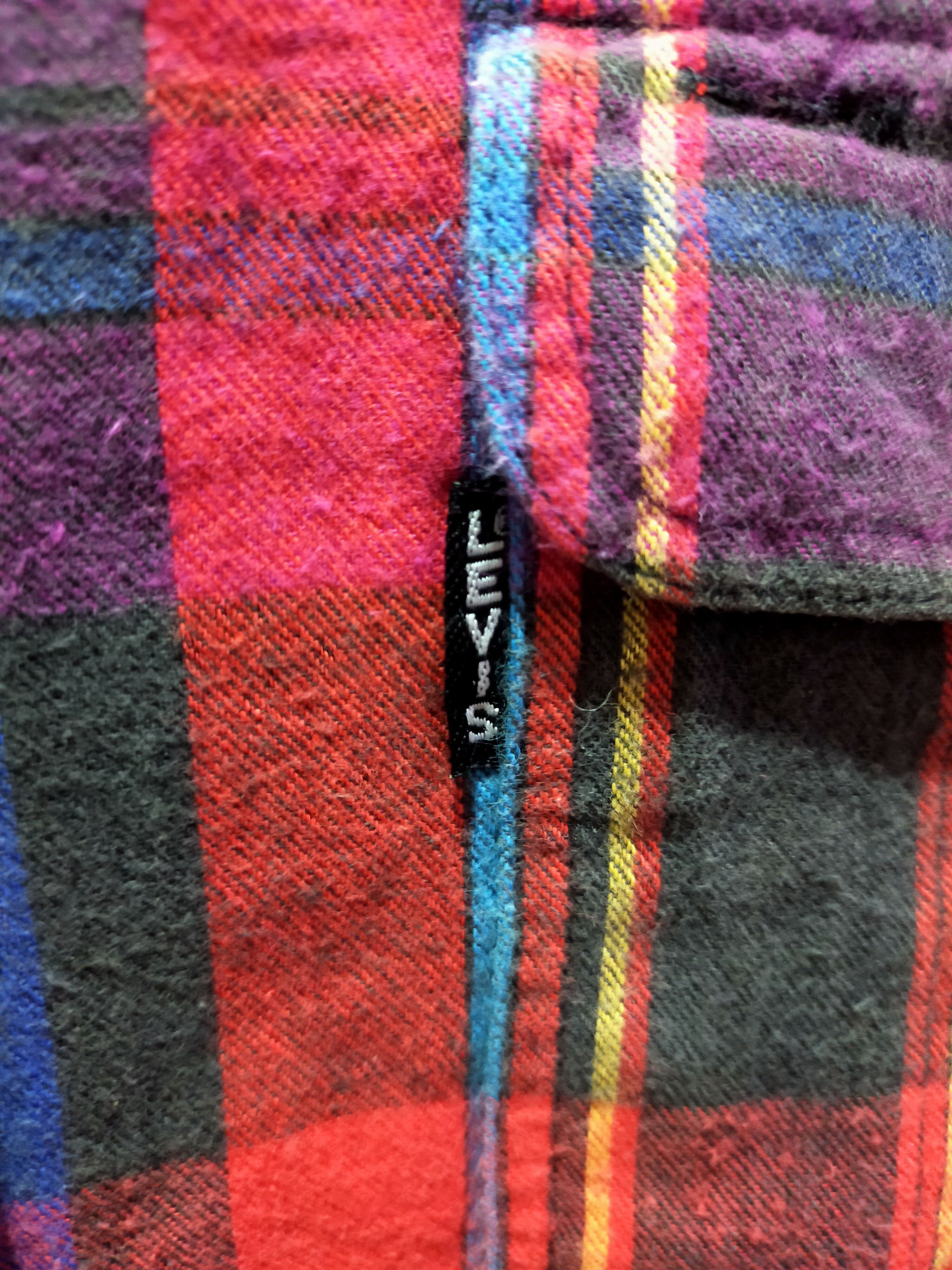 Levi's × Vintage Vintage Distressed Levi's Big E Plaid Shirt Button Up Size US XL / EU 56 / 4 - 6 Thumbnail