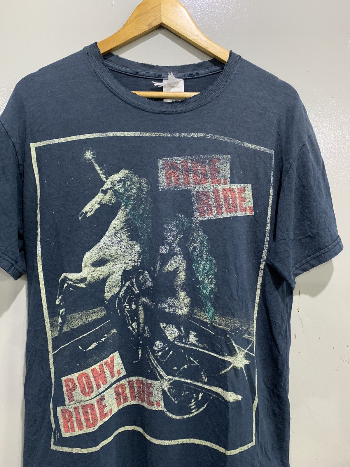 Band Tees Lady Gaga Ride Pony Trashed tee Size US M / EU 48-50 / 2 - 3 Thumbnail