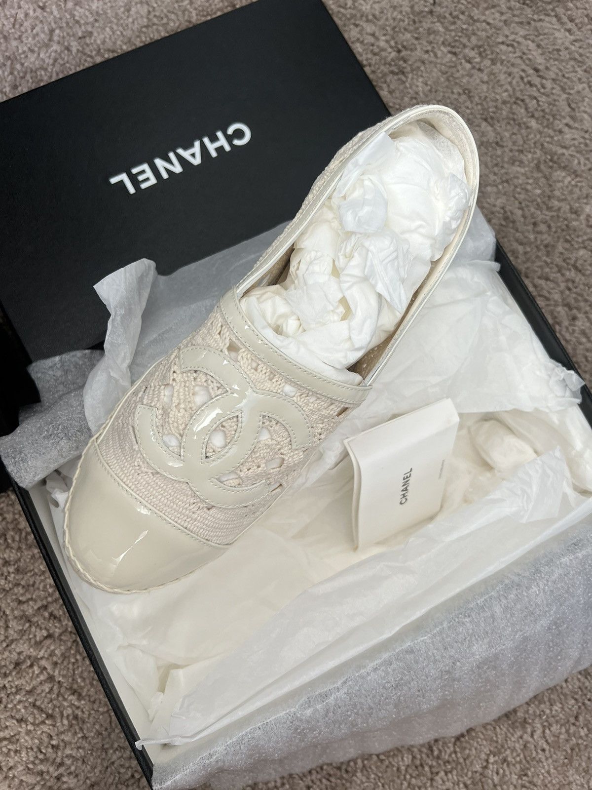 Chanel Chanel espadrilles beige and ivory Size US 11 / IT 41 - 1 Thumbnail