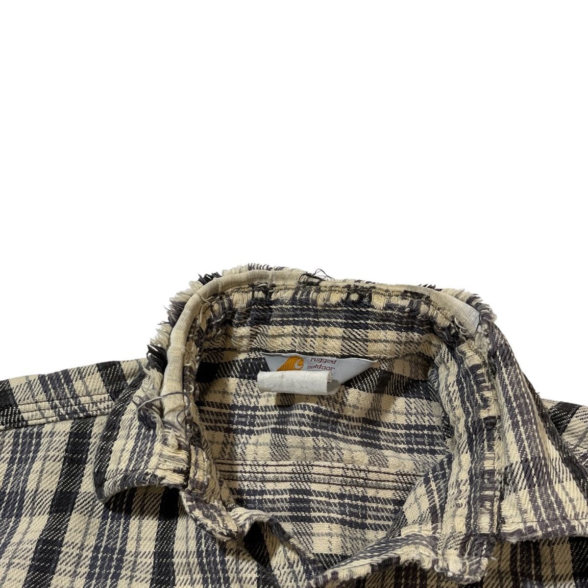 Carhartt × Vintage Vintage Carhartt Light Plaid Flannel Distressed Size US M / EU 48-50 / 2 - 4 Thumbnail