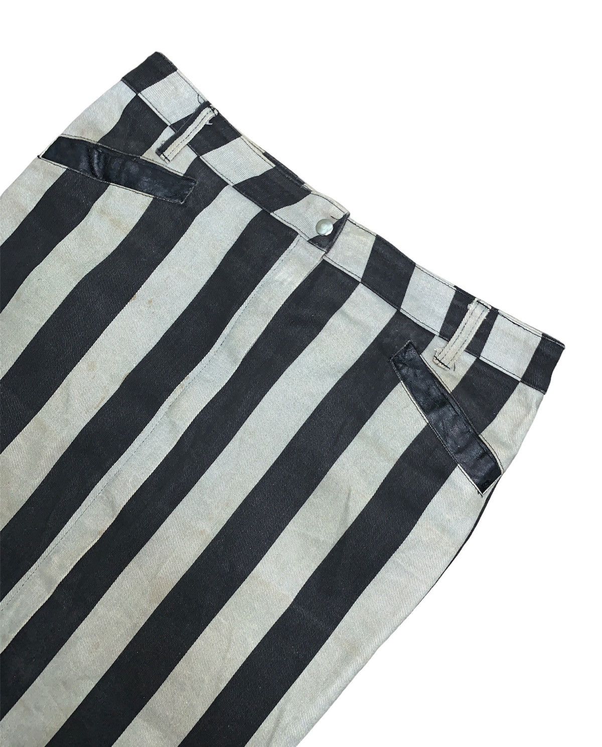 Fashion Victim Vintage LIP SERVICE Stripes Zipper Skirt. Size 34" / US 12 / IT 48 - 2 Thumbnail