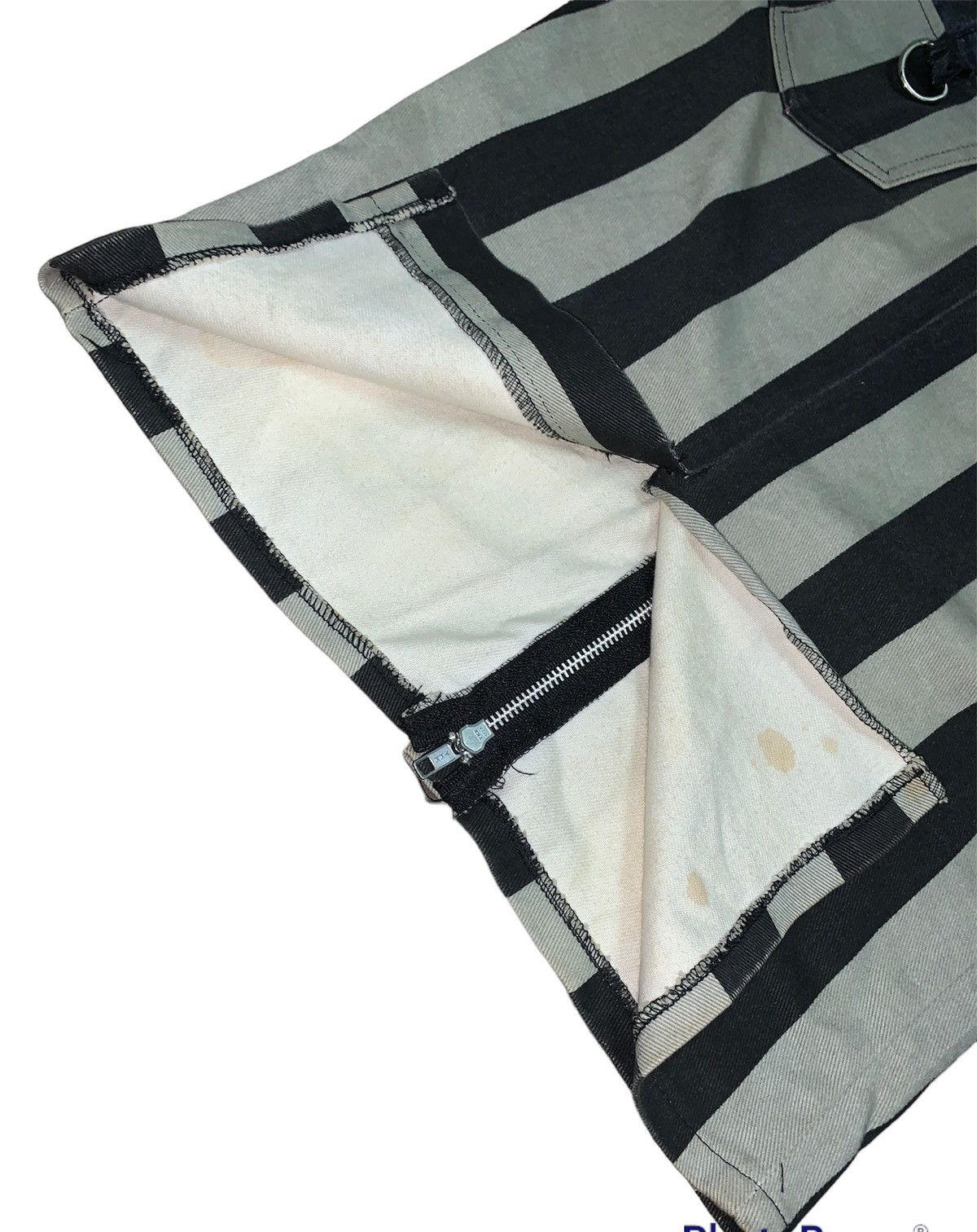 Fashion Victim Vintage LIP SERVICE Stripes Zipper Skirt. Size 34" / US 12 / IT 48 - 6 Thumbnail