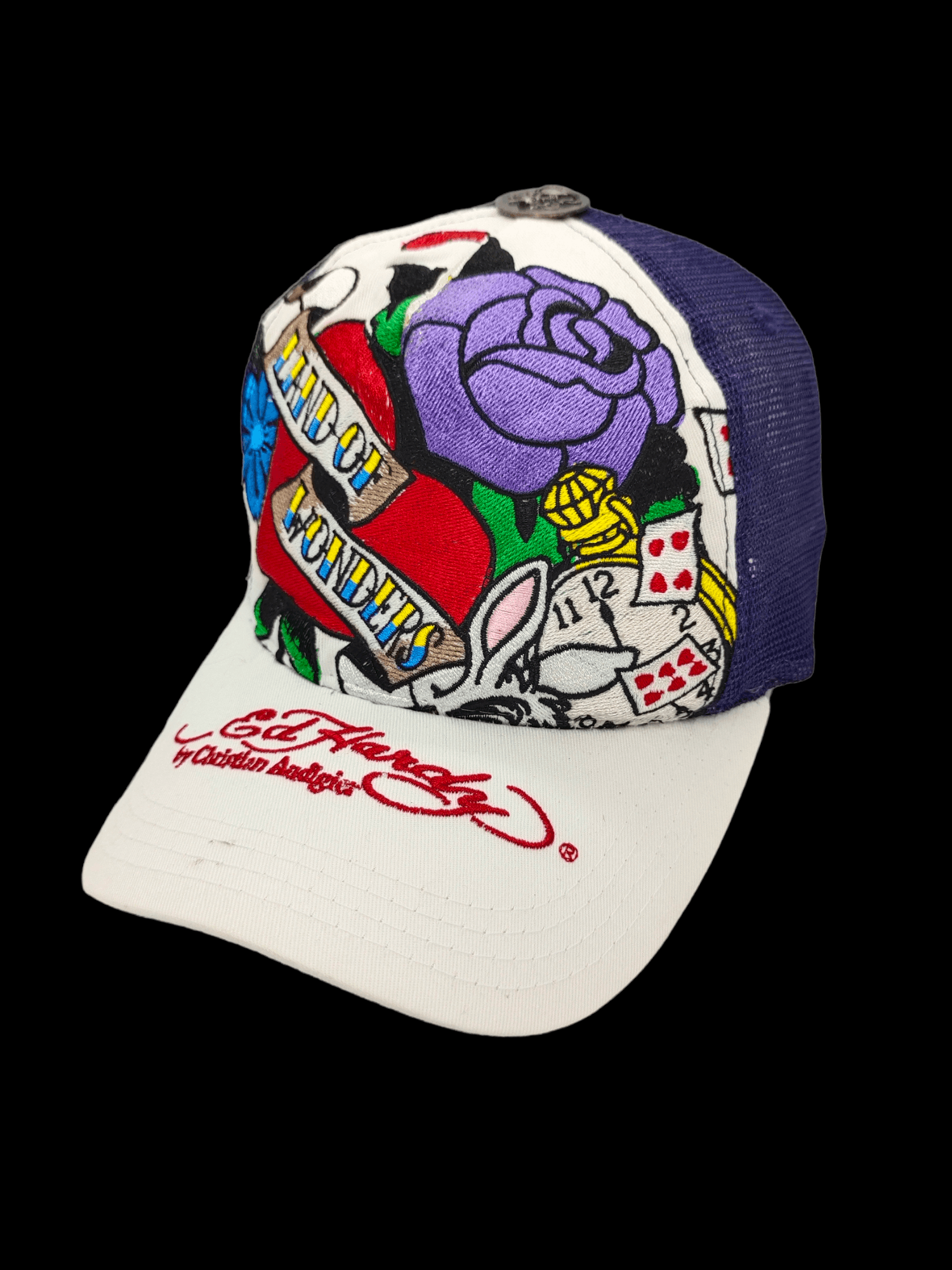 Ed Hardy Vintage ED HARDY BY CHRISTIAN AUDIGIER Trucker Cap Hat y2k Size ONE SIZE - 1 Thumbnail