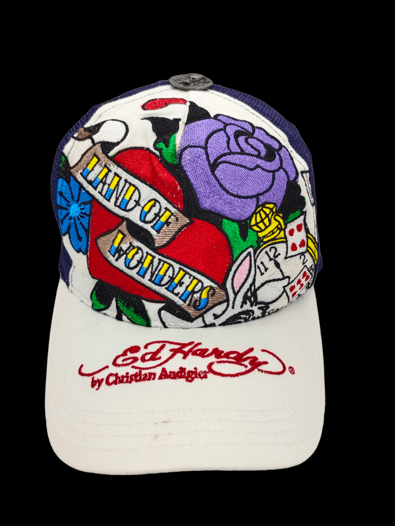 Ed Hardy Vintage ED HARDY BY CHRISTIAN AUDIGIER Trucker Cap Hat y2k Size ONE SIZE - 2 Thumbnail