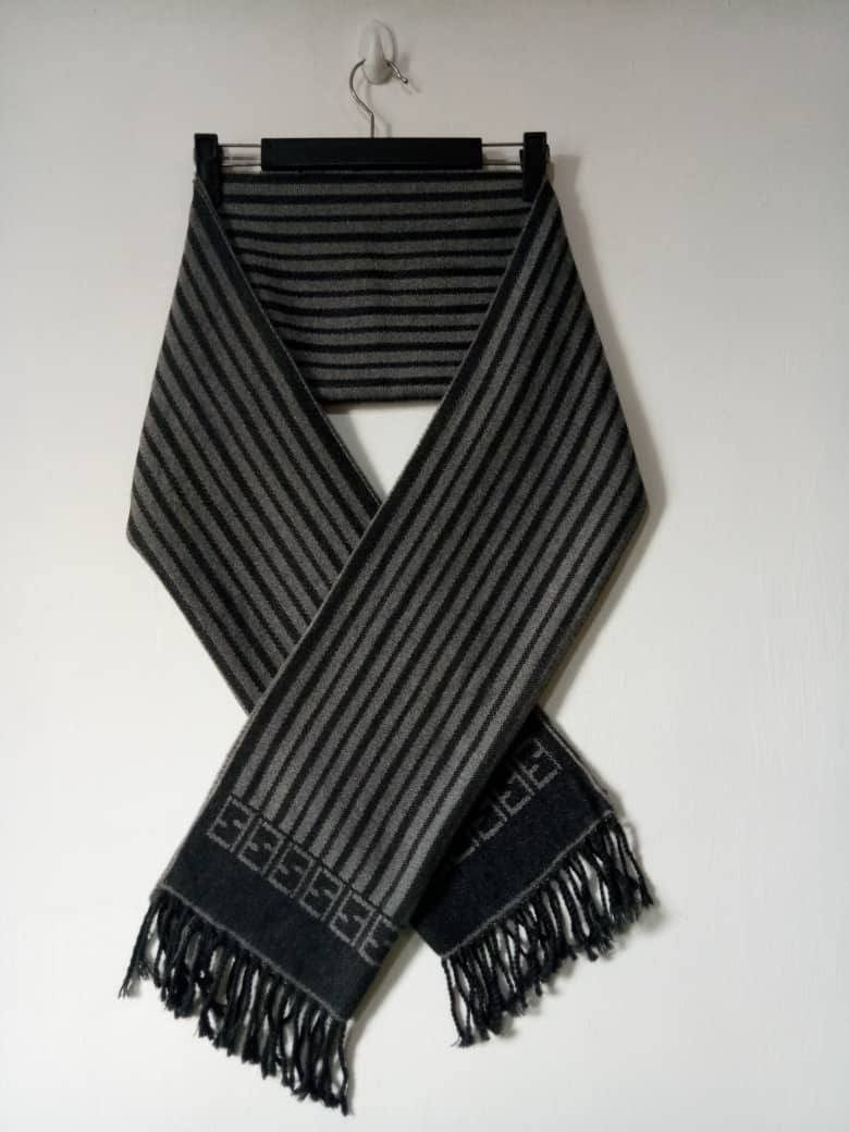 Fendi 💥VINTAGE FENDI muffler monogram scarf striped italy mafla Size ONE SIZE - 3 Thumbnail