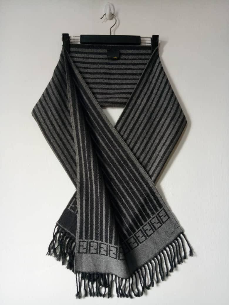 Fendi 💥VINTAGE FENDI muffler monogram scarf striped italy mafla Size ONE SIZE - 2 Thumbnail