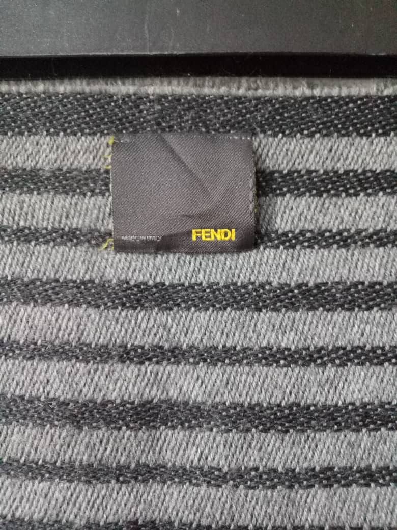 Fendi 💥VINTAGE FENDI muffler monogram scarf striped italy mafla Size ONE SIZE - 5 Thumbnail