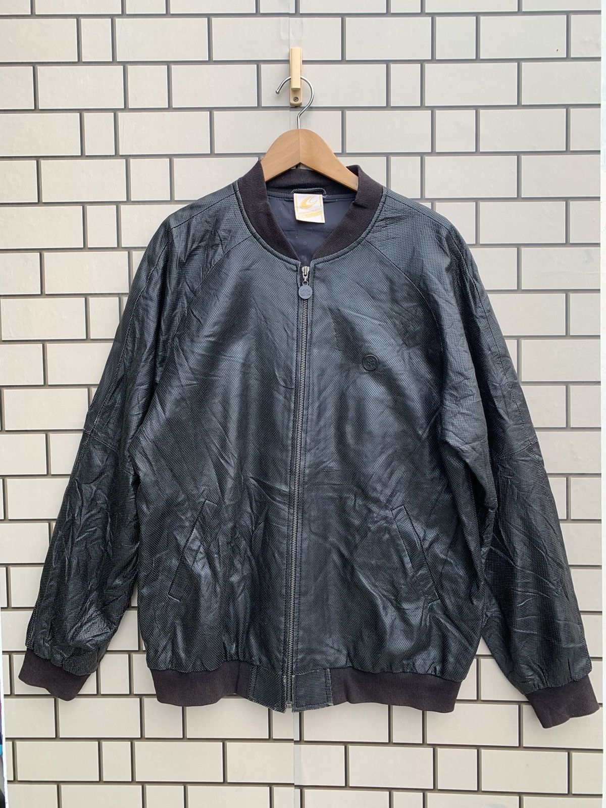 Vintage Japanese Brand Core Fighter Co Leather Jacket
